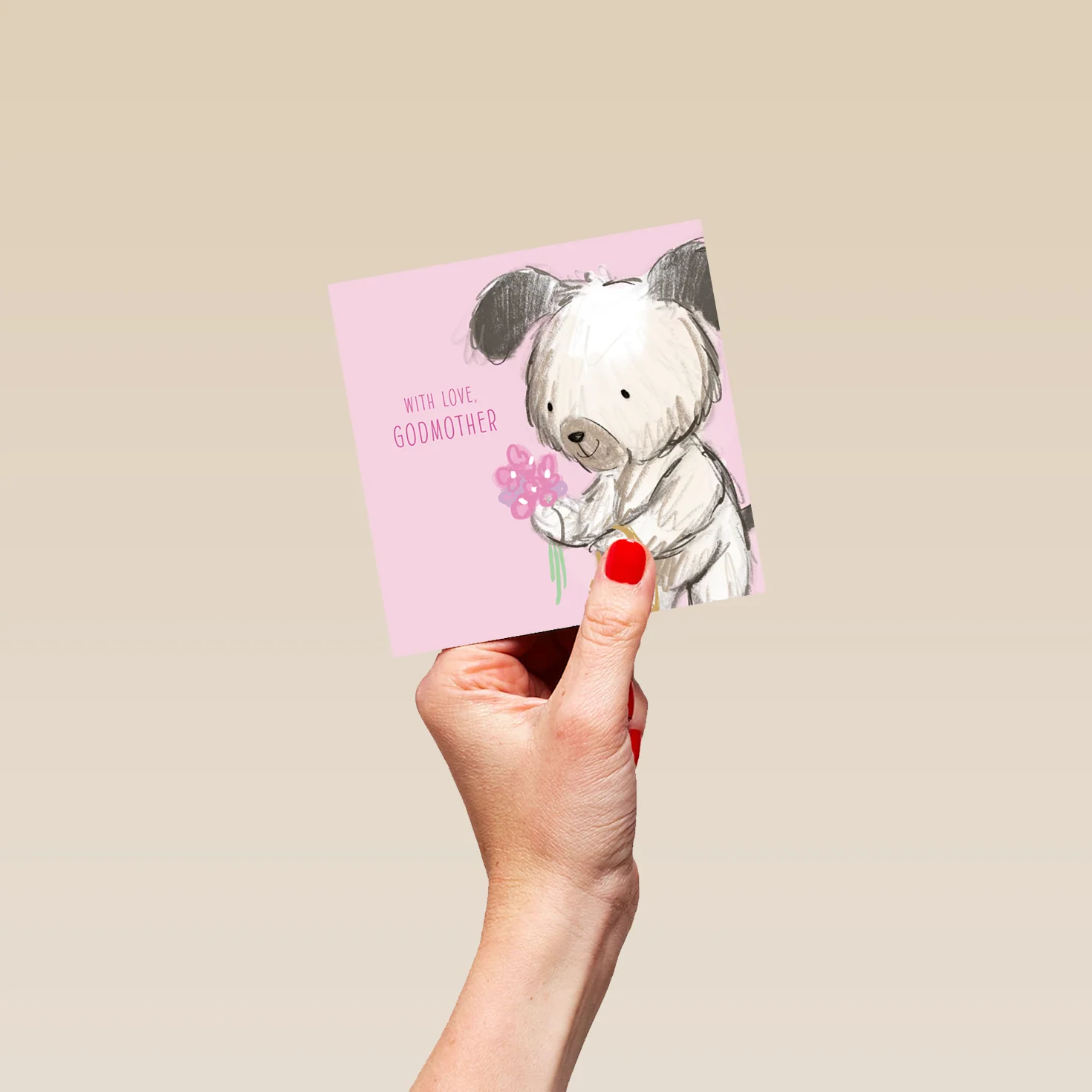 Personalised & Editable Dog Godmother Birthday Card - Image 4