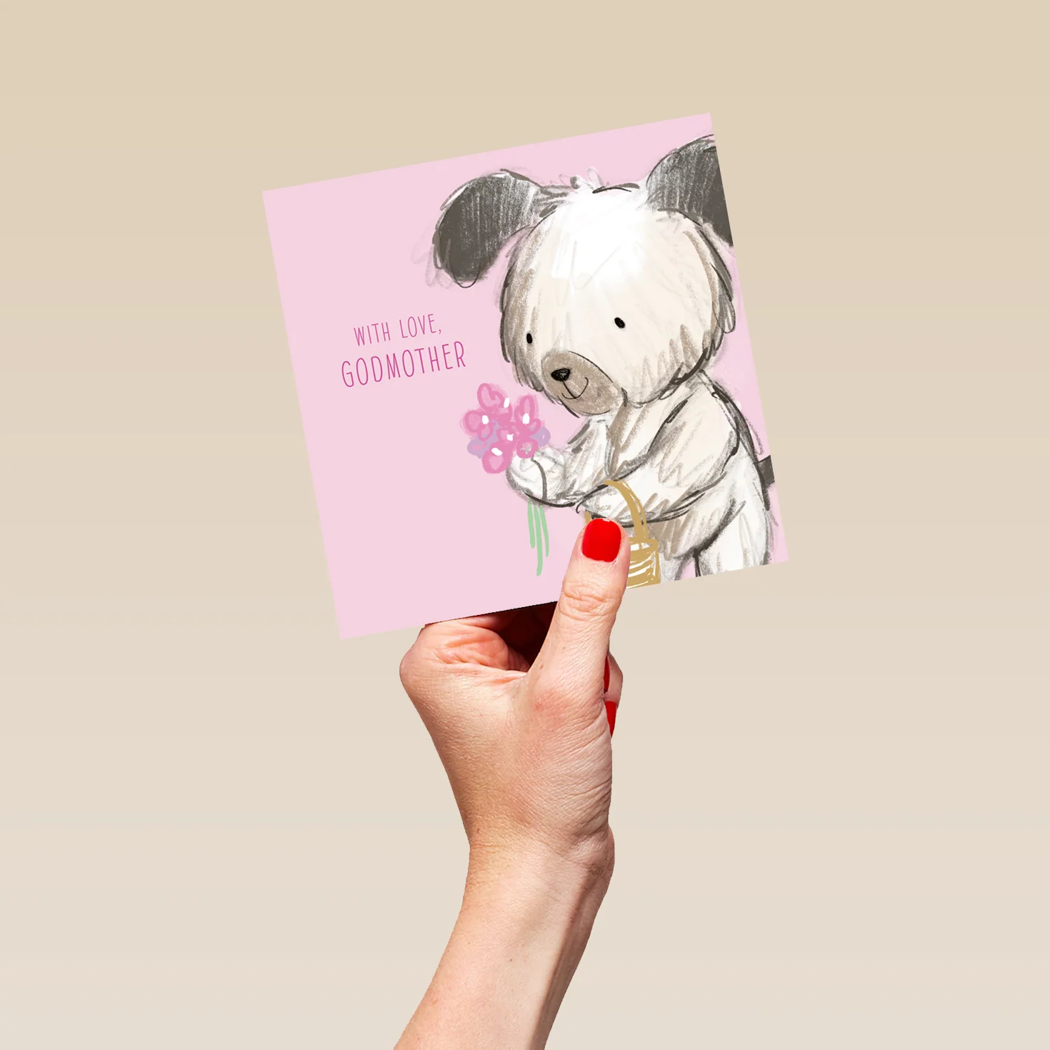 Personalised & Editable Dog Godmother Birthday Card - Image 5