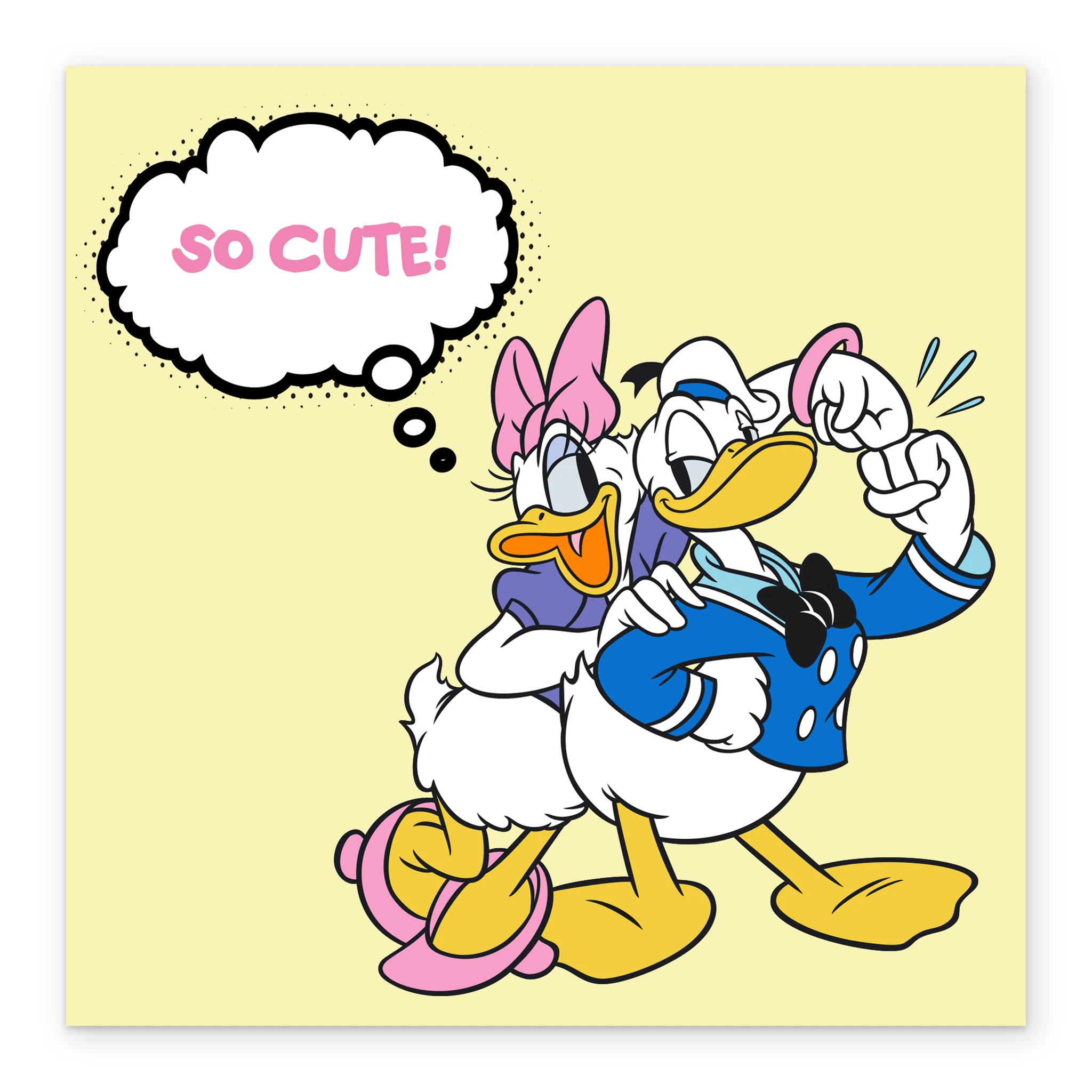 Personalised & Editable Donald & Daisy Duck Anniversary Card - Image 2