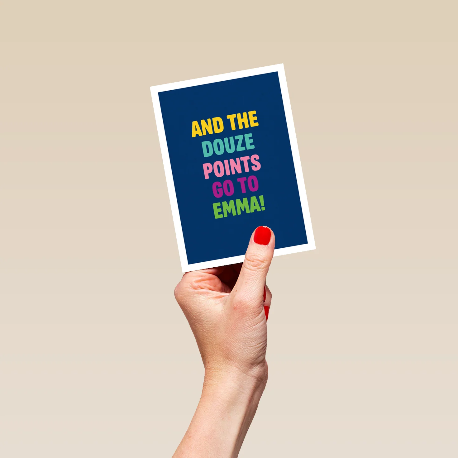 Personalised & Editable Europe Song Contest Douze Points Birthday Card - Image 4