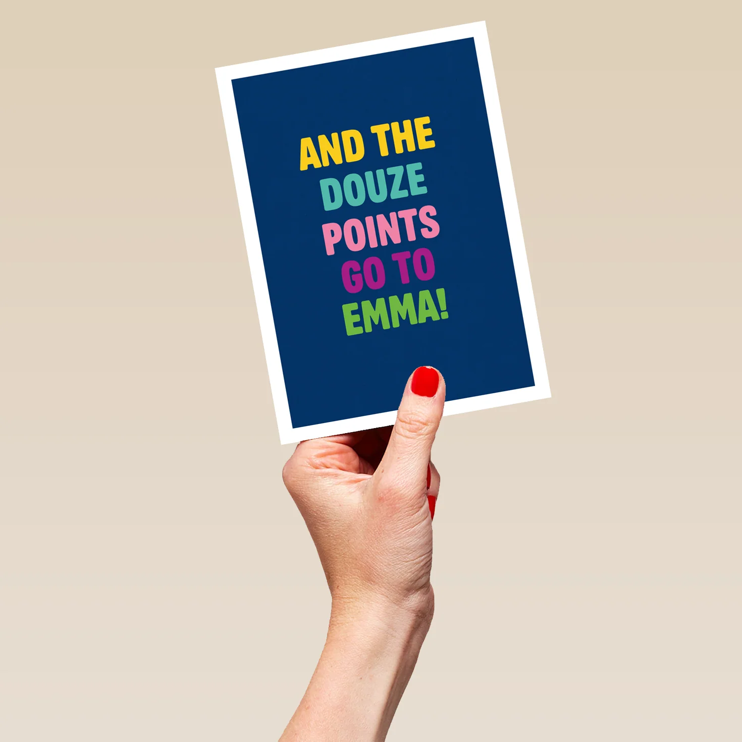 Personalised & Editable Europe Song Contest Douze Points Birthday Card - Image 5