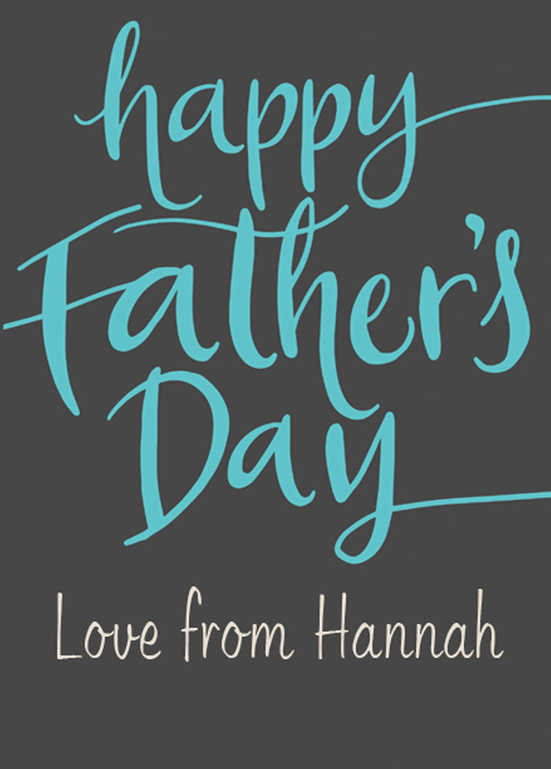 Personalised Editable Father's Day Card
