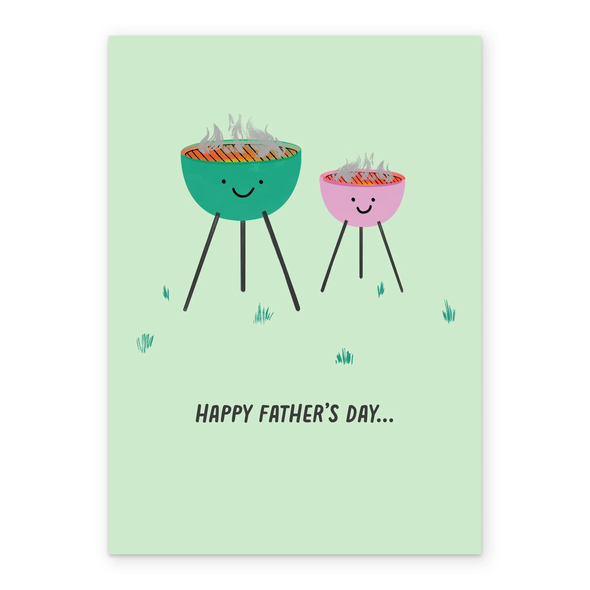 Personalised Editable Father's Day Card from little "Grill" - Image 2