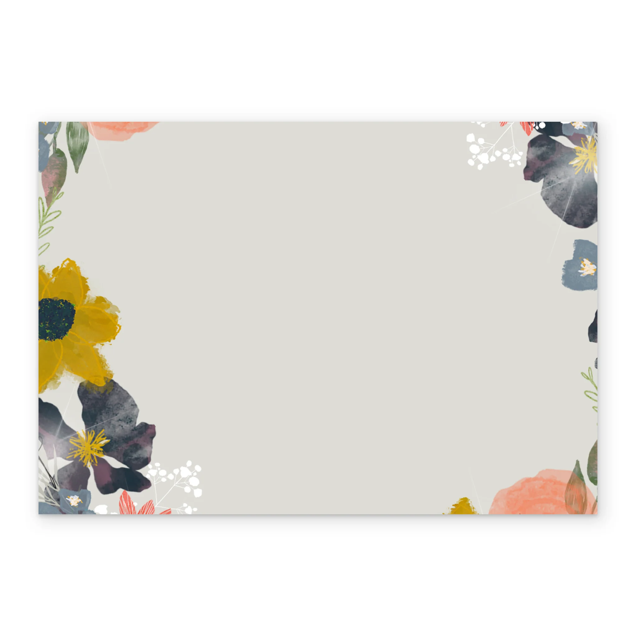 Personalised Editable Floral Glasses 60th Diamond Anniversary Card - Image 3