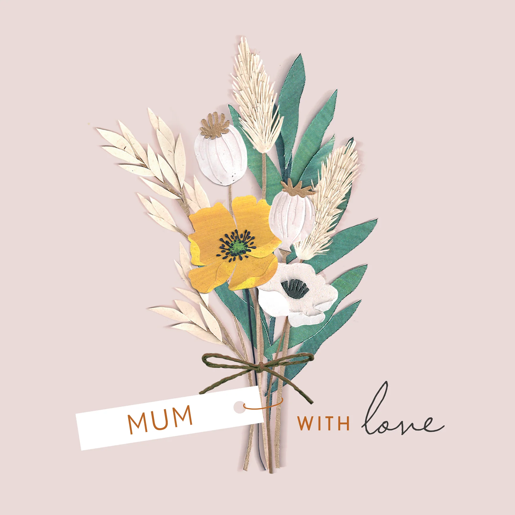 Personalised Editable Flower Arrangement Mother's Day Card