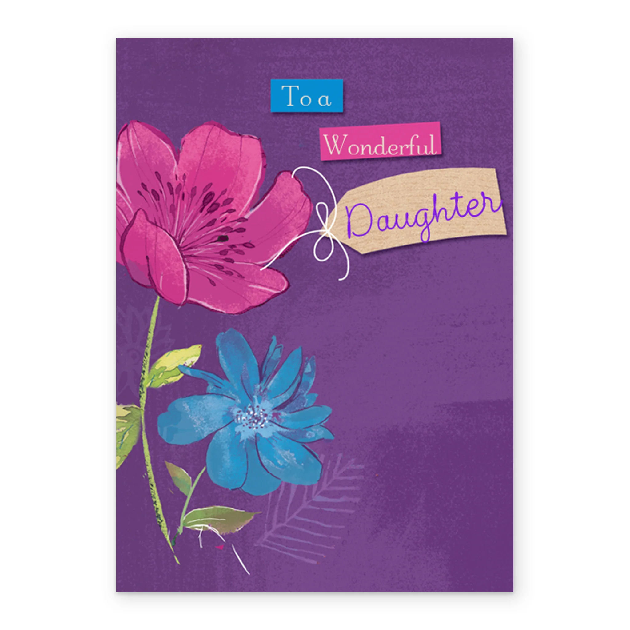 Personalised Editable Flowers Card For Daughter - Image 2