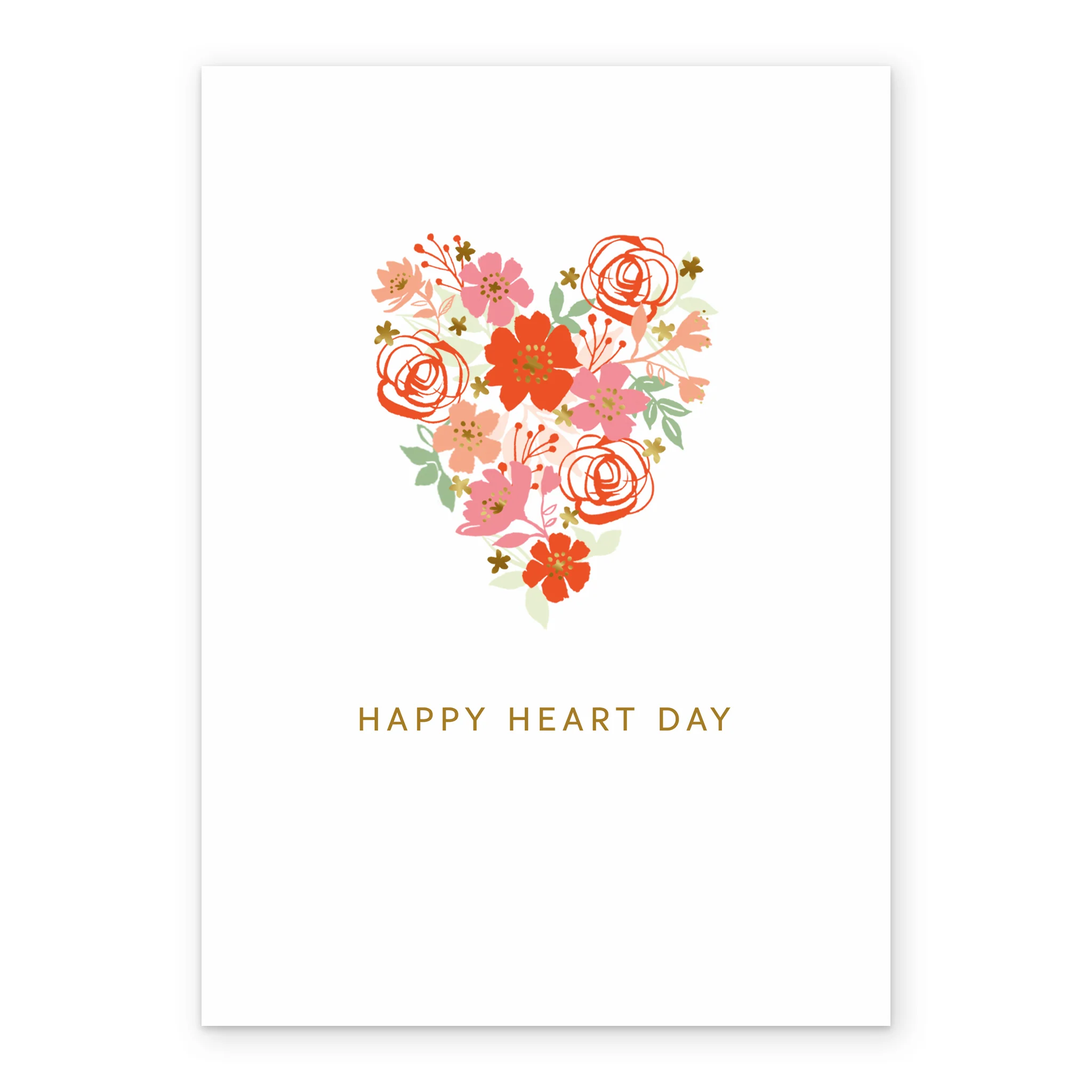 Personalised Editable Flowers in a Heart Valentine's Day Card - Image 2