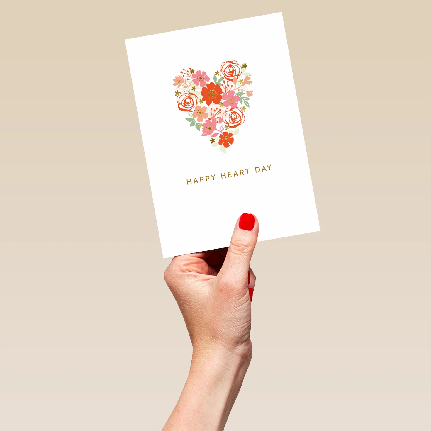Personalised Editable Flowers in a Heart Valentine's Day Card - Image 5