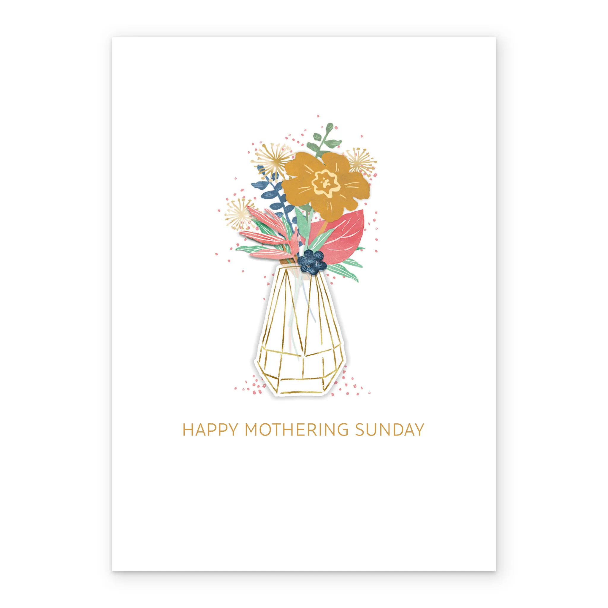 Personalised Editable Flowers in Vase Mother's Day Card - Image 2