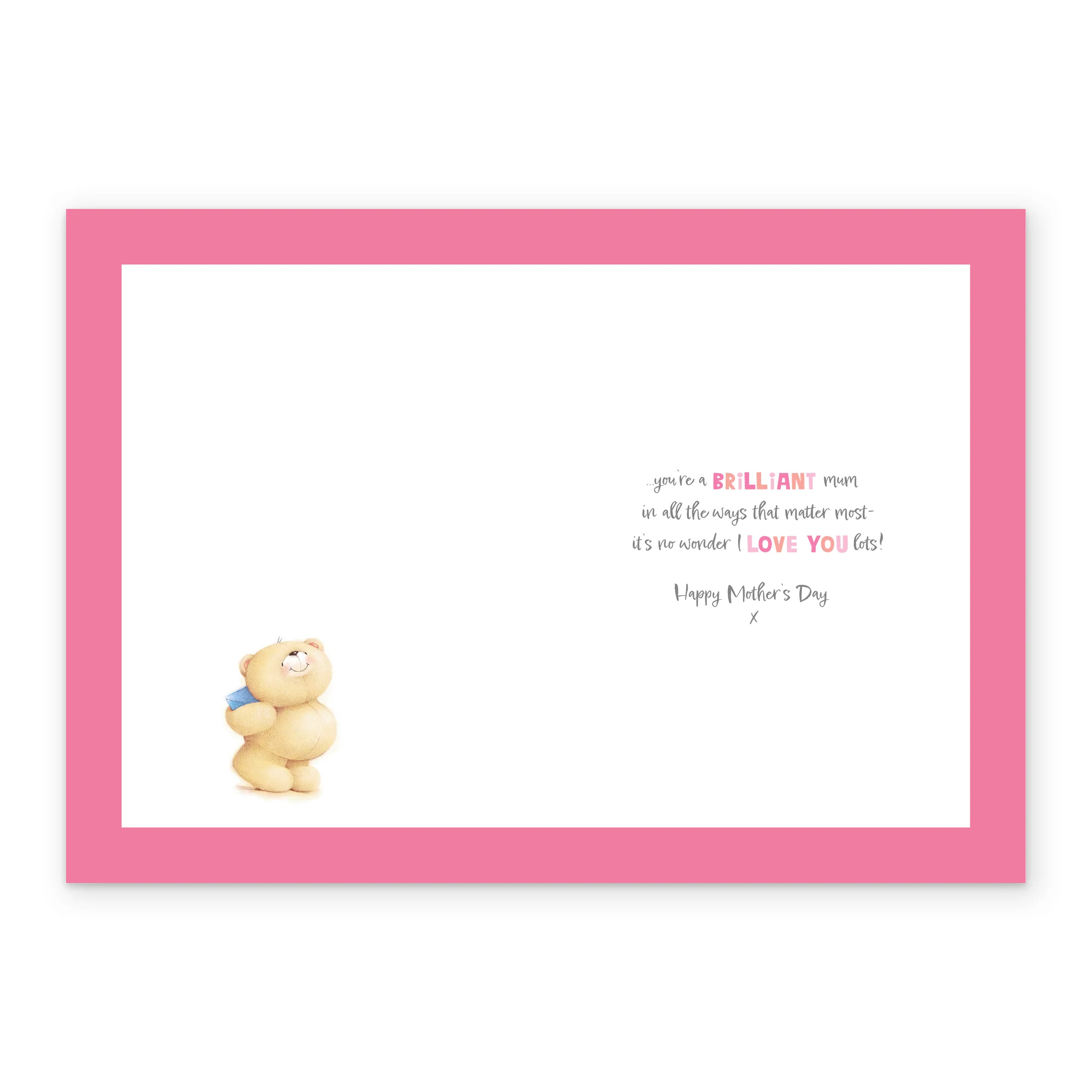 Personalised Editable Forever Friends Bear Mother's Day Card for Mum from Son - Image 3