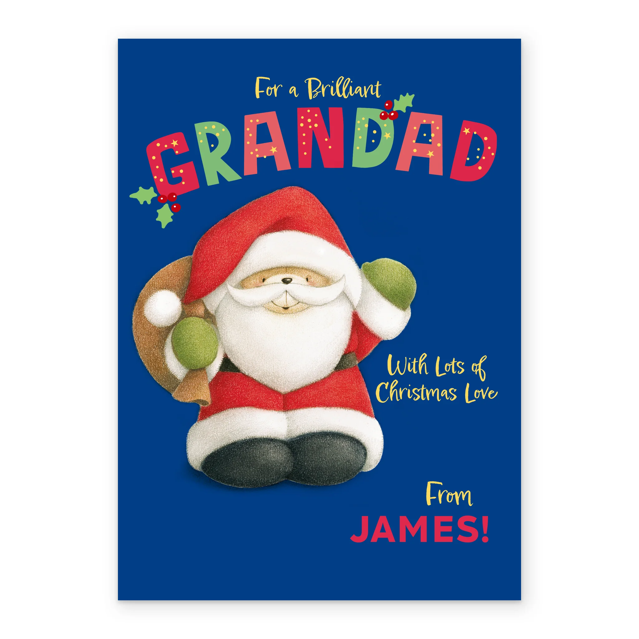 Personalised Editable Forever Friends Christmas Card for Grandad - Image 2