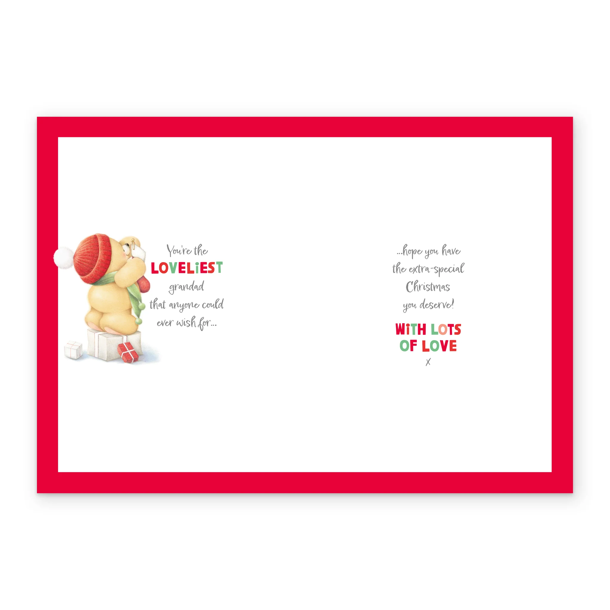 Personalised Editable Forever Friends Christmas Card for Grandad - Image 3