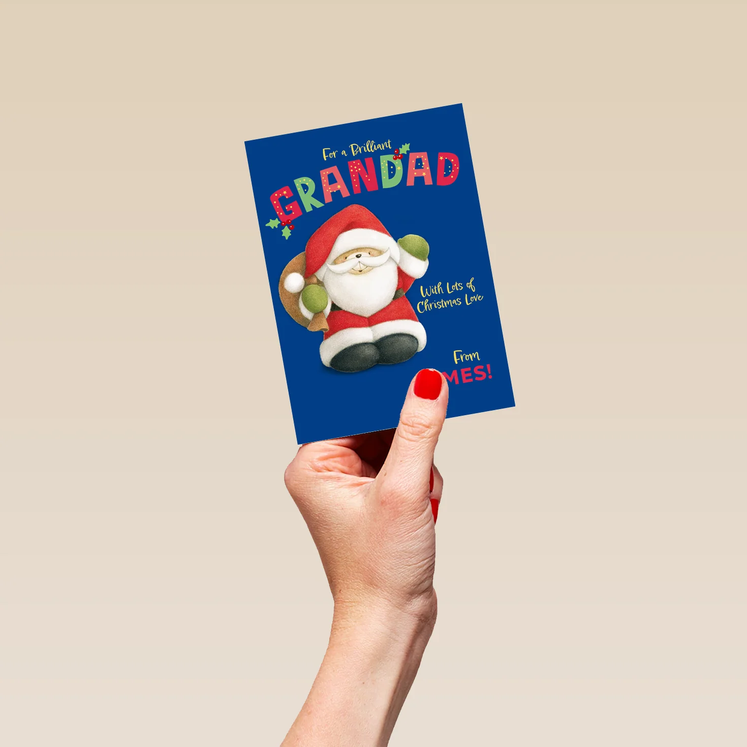 Personalised Editable Forever Friends Christmas Card for Grandad - Image 4