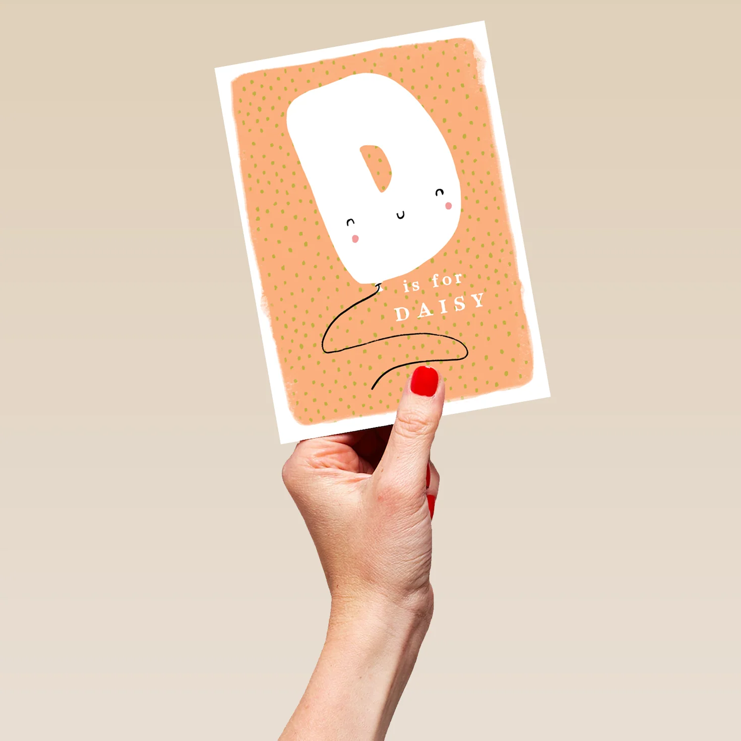 Personalised Editable Fun Letter D Kids Birthday Card - Image 5