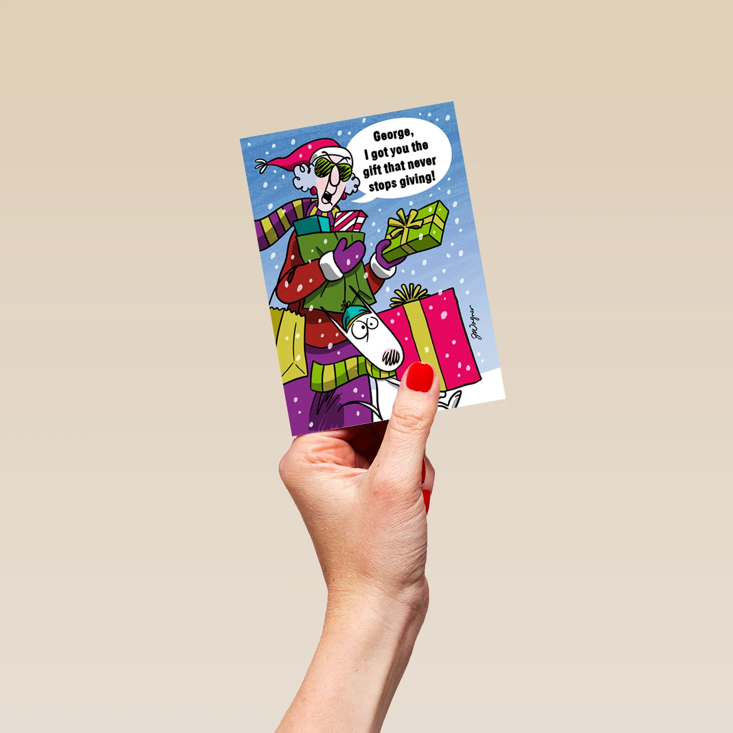 Personalised & Editable Funny Christmas Card for Him - Image 4