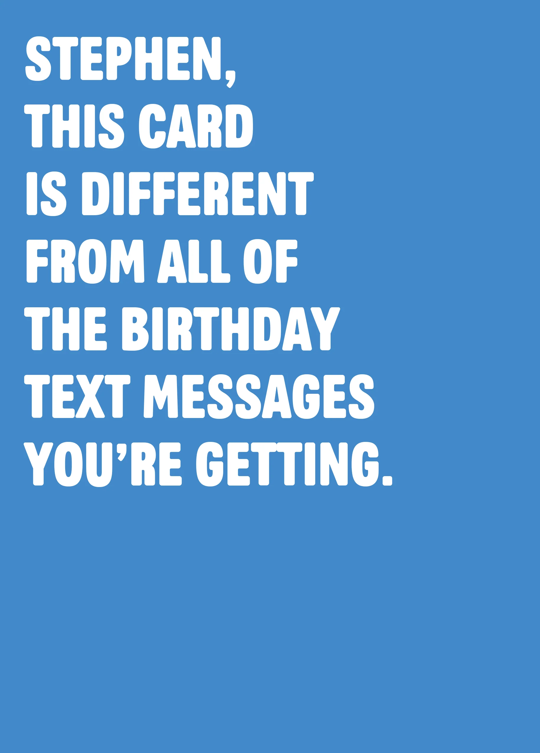 Personalised Editable Funny 'On The Toilet' Birthday Card