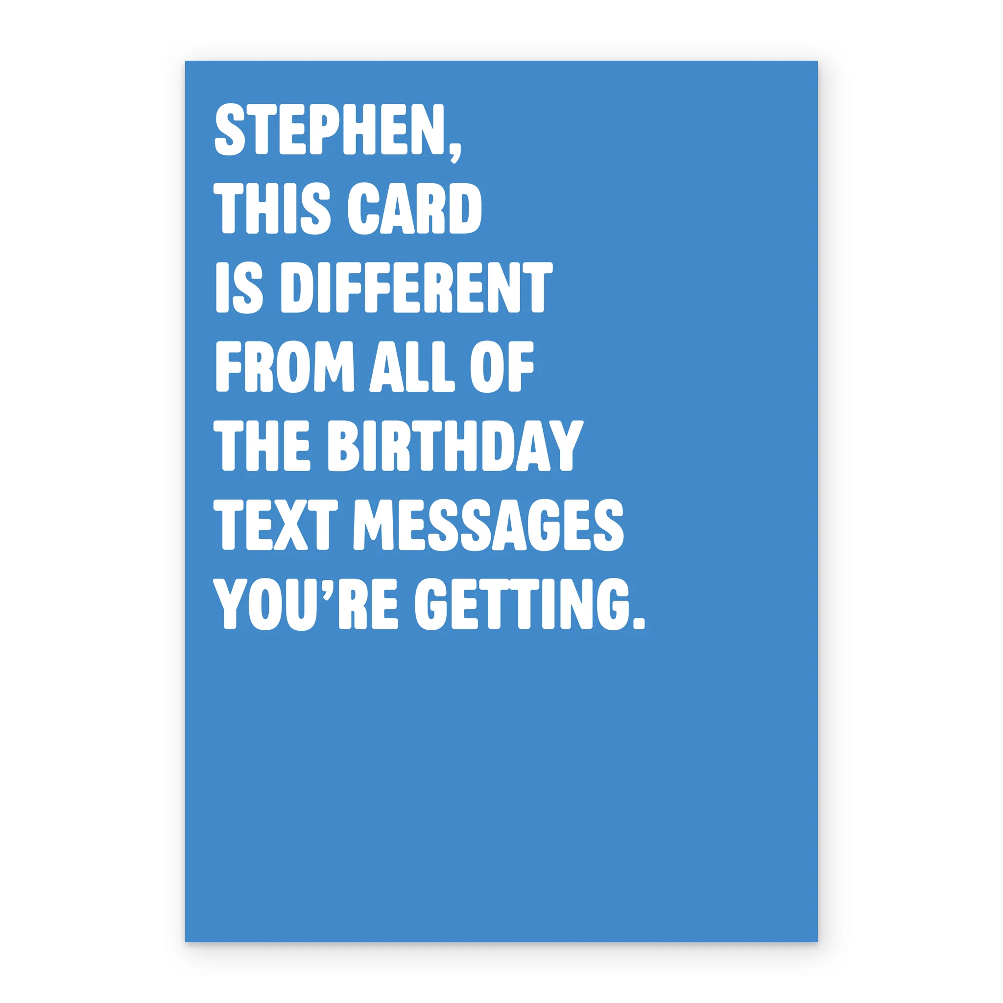 Personalised Editable Funny 'On The Toilet' Birthday Card - Image 2