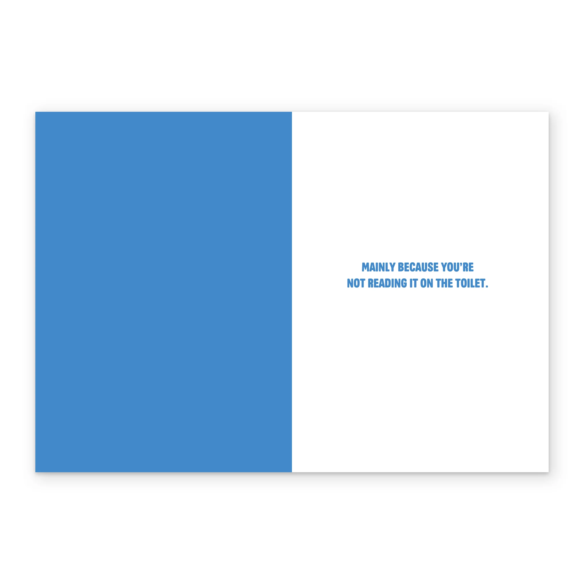 Personalised Editable Funny 'On The Toilet' Birthday Card - Image 3
