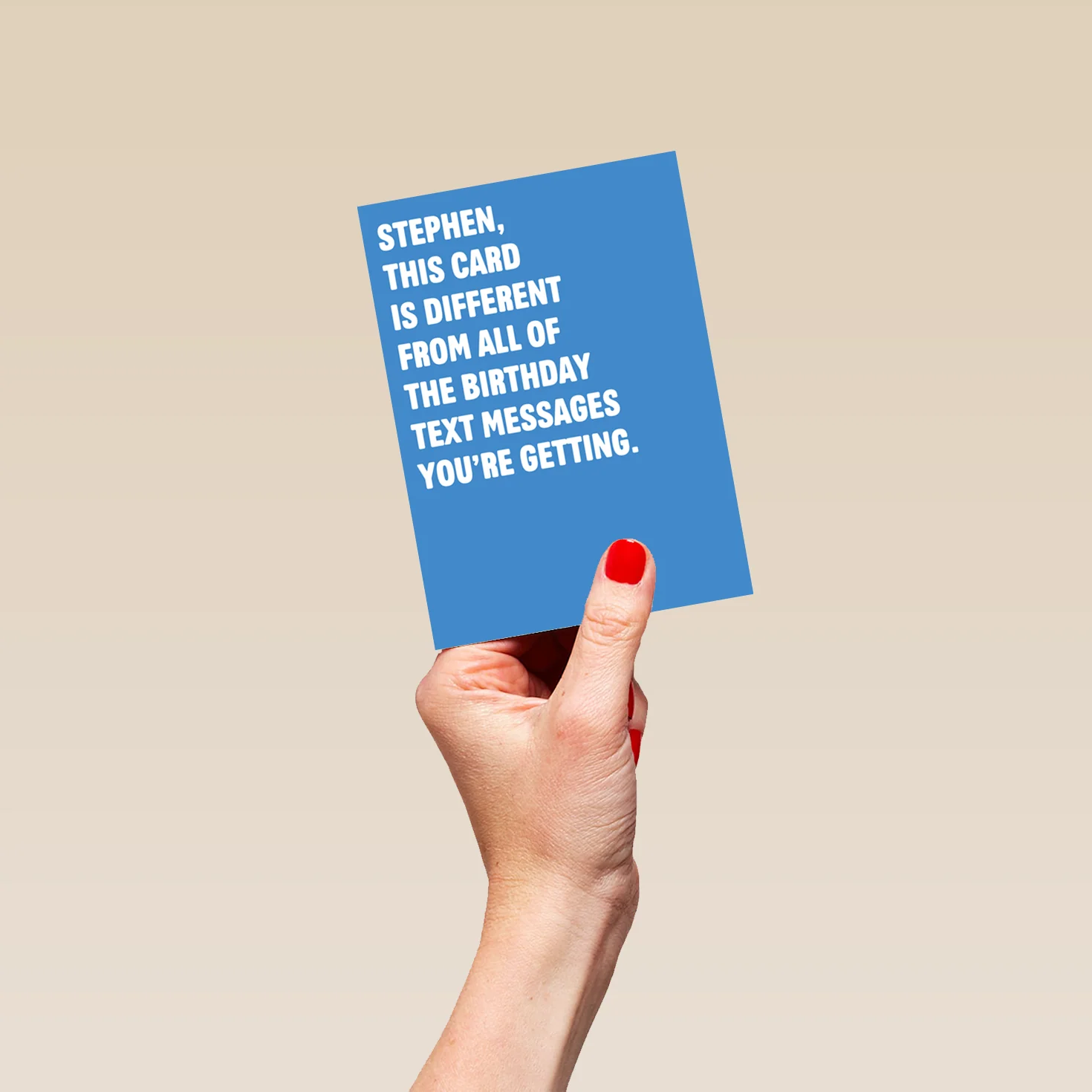 Personalised Editable Funny 'On The Toilet' Birthday Card - Image 4