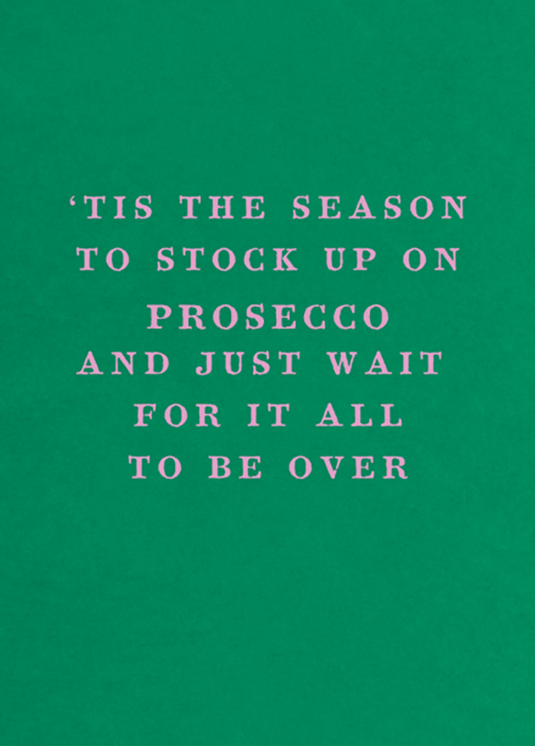 Personalised & Editable Funny Prosecco Stock Up Christmas Card