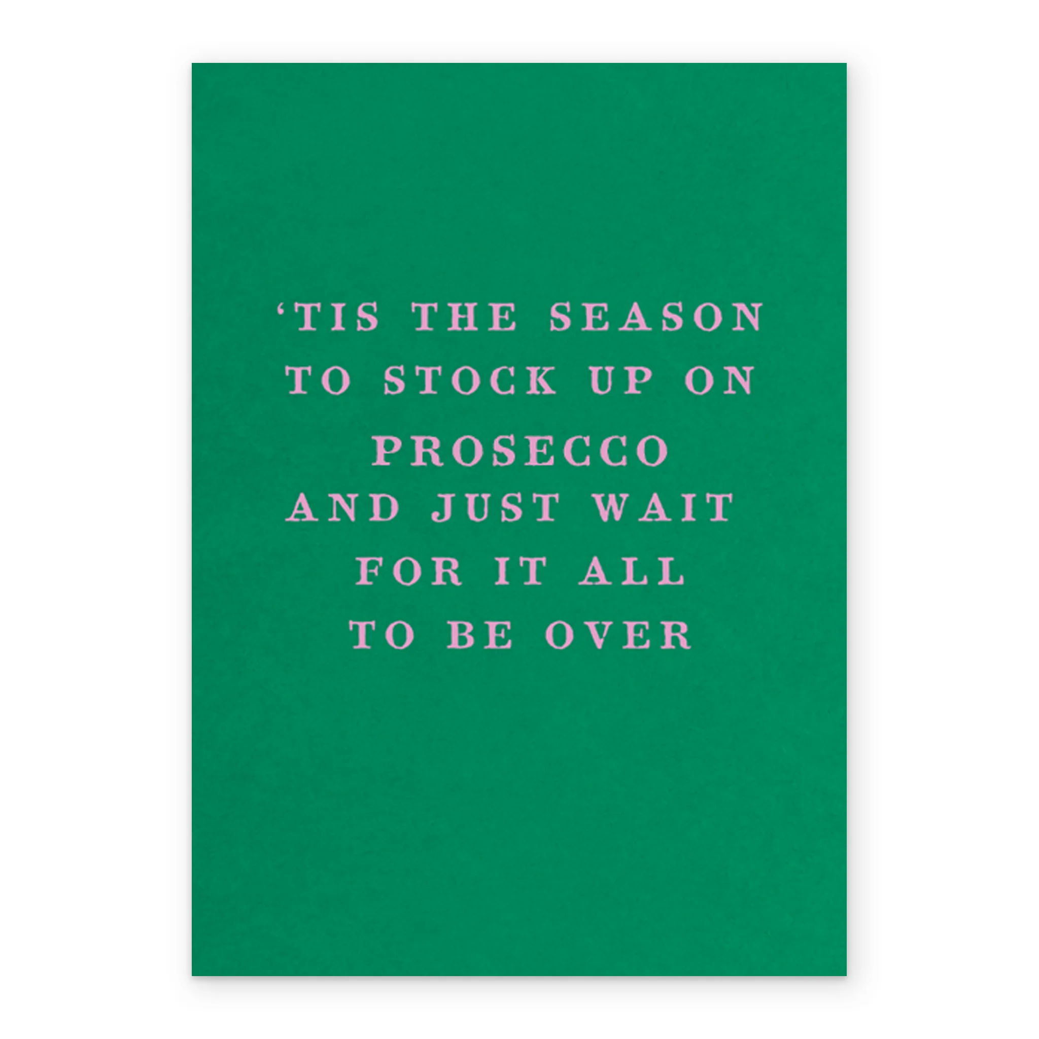 Personalised & Editable Funny Prosecco Stock Up Christmas Card - Image 2