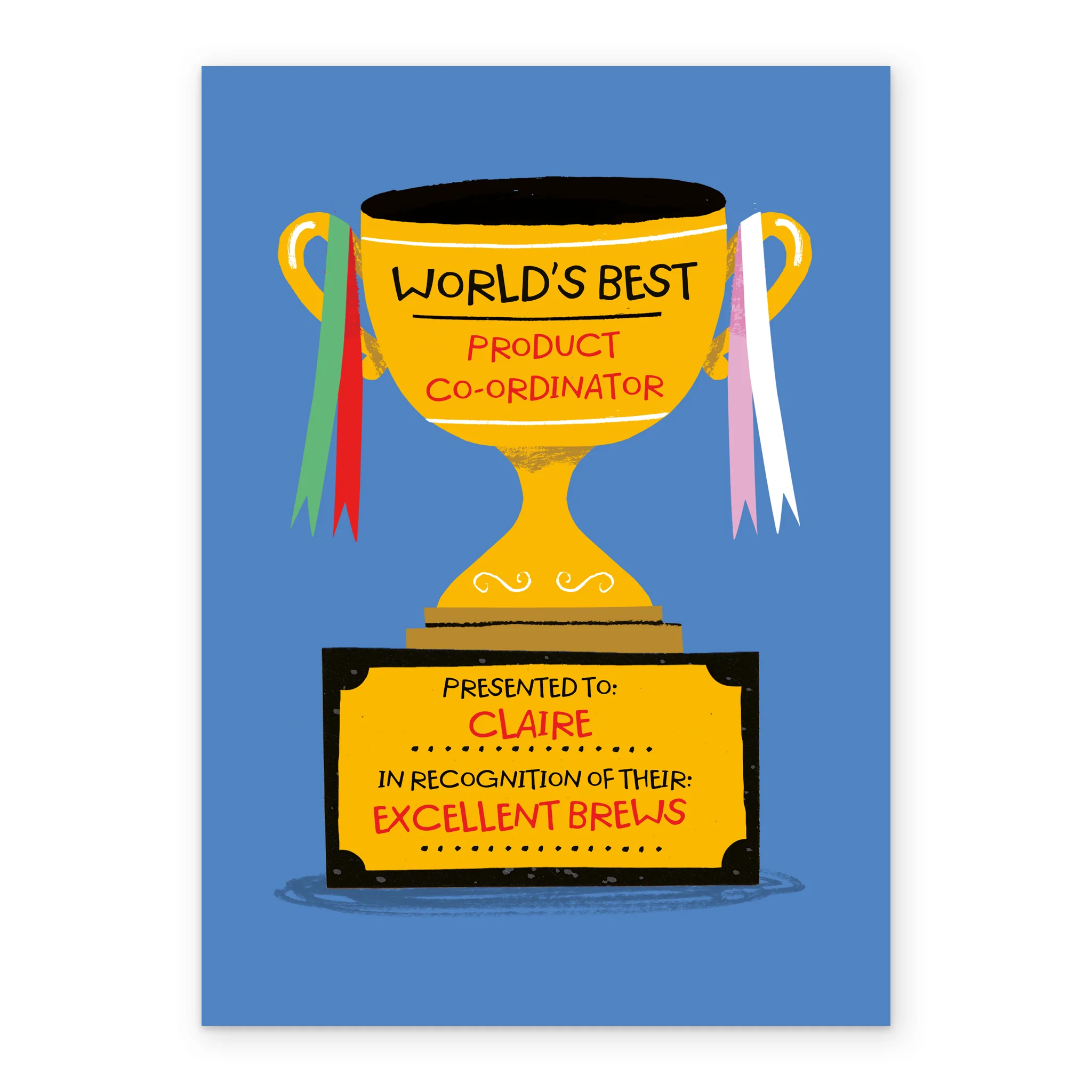 Personalised & Editable Funny Trophy Birthday Card - Image 2