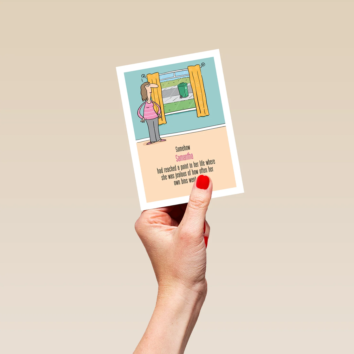 Personalised Editable Funny Wheely Bin Birthday Card - Image 4