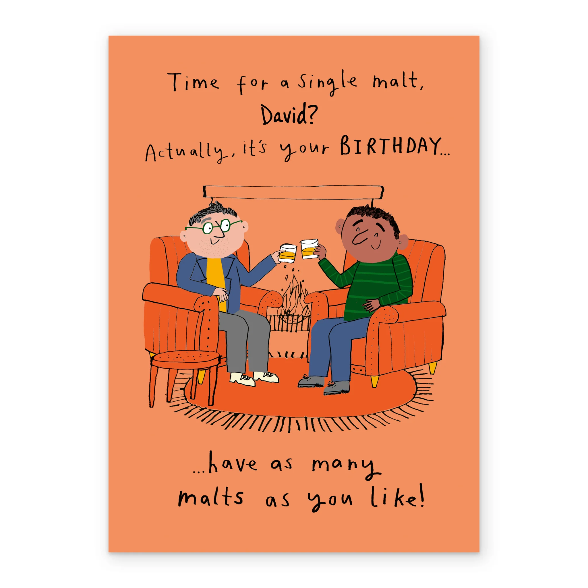 Personalised Editable Funny Whiskey Birthday Card - Image 2