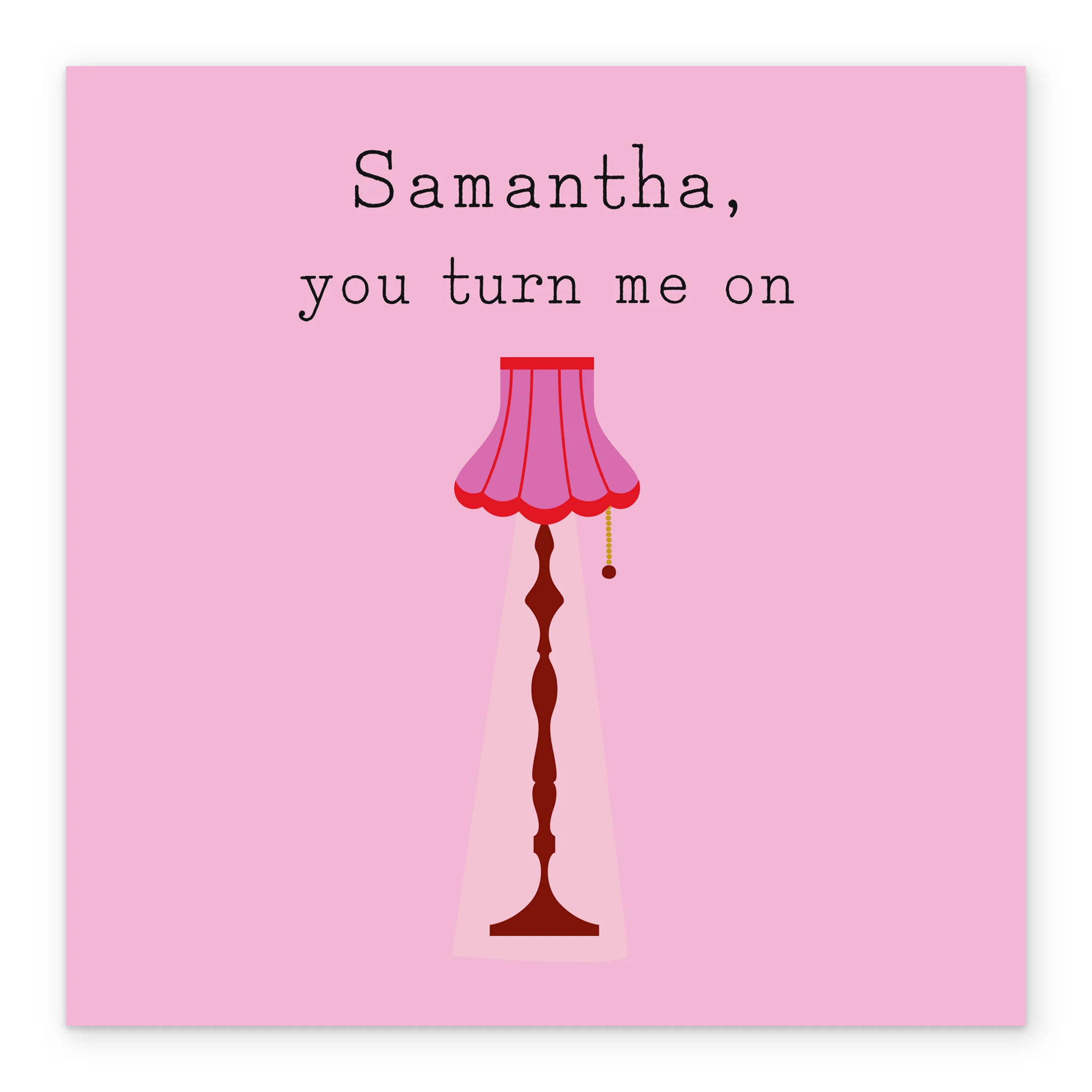 Personalised Editable Funny 'You Turn Me On' Valentine's Day Card - Image 2