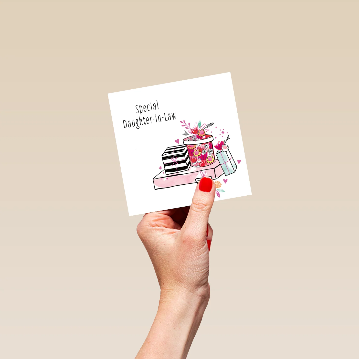 Personalised & Editable Gifts Daughter in Law Greeting Card - Image 4
