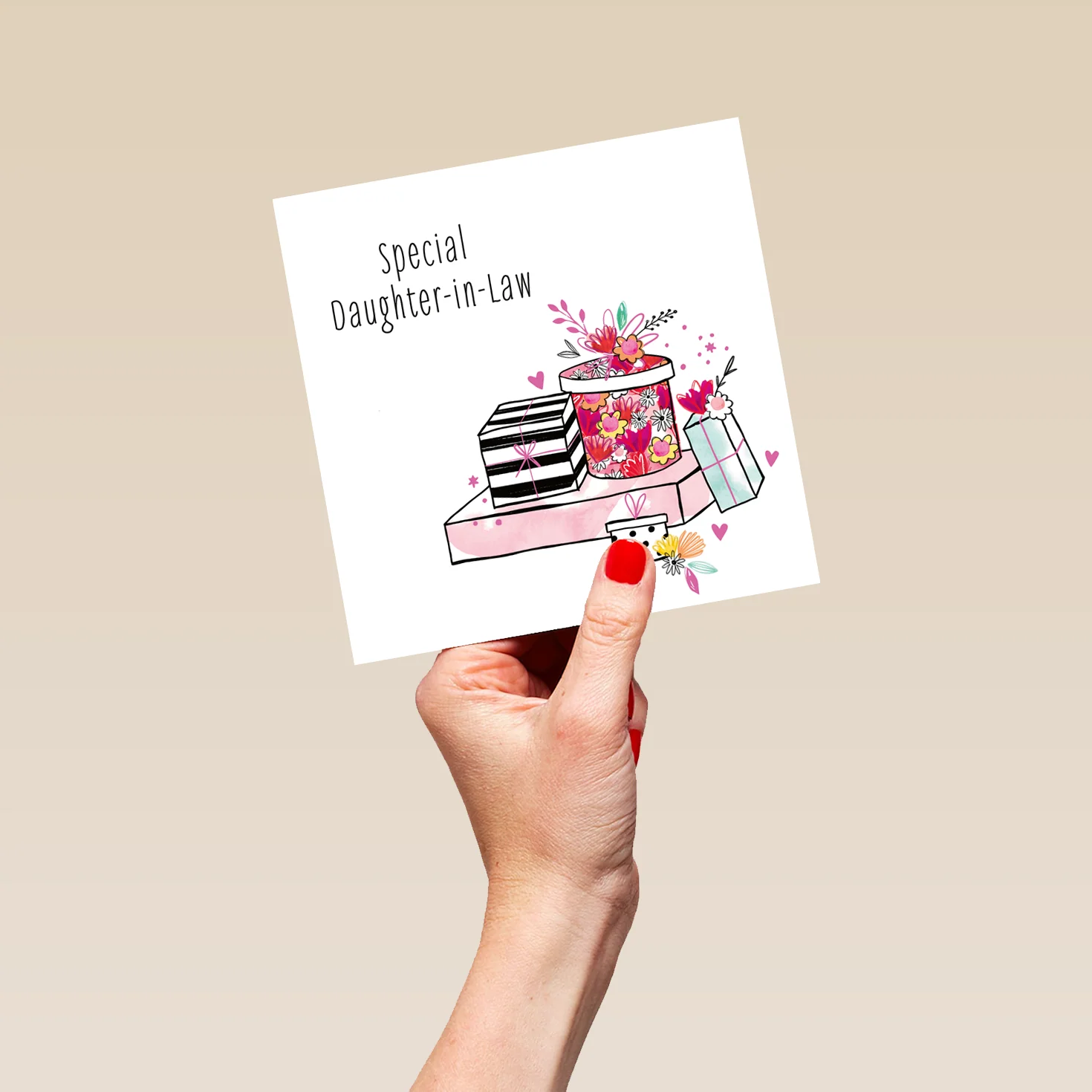 Personalised & Editable Gifts Daughter in Law Greeting Card - Image 5