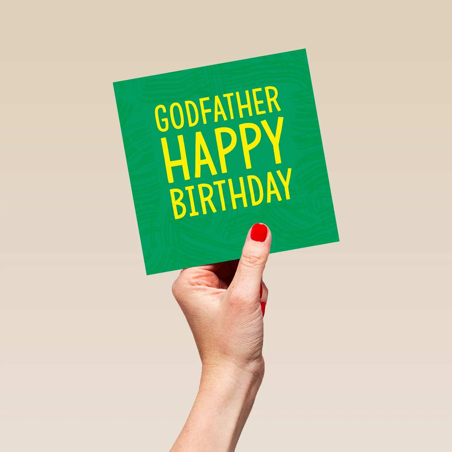 Personalised & Editable Green Birthday Card for Godfather - Image 5
