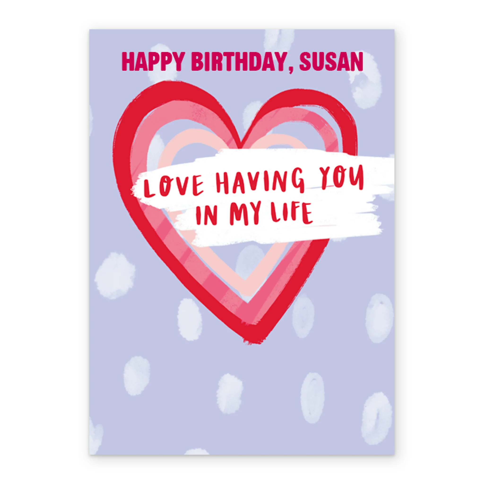 Personalised Editable Heart Birthday Card - Image 2