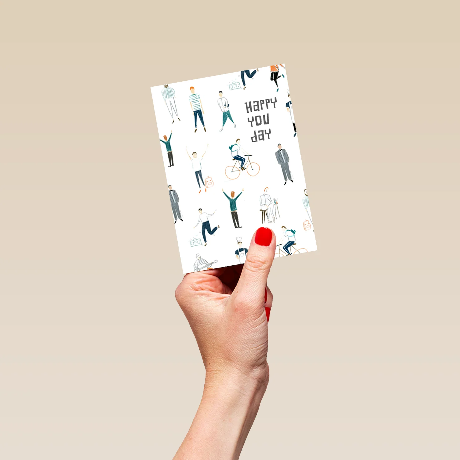 Personalised Editable Illustrated Pattern Father's Day Card - Image 4