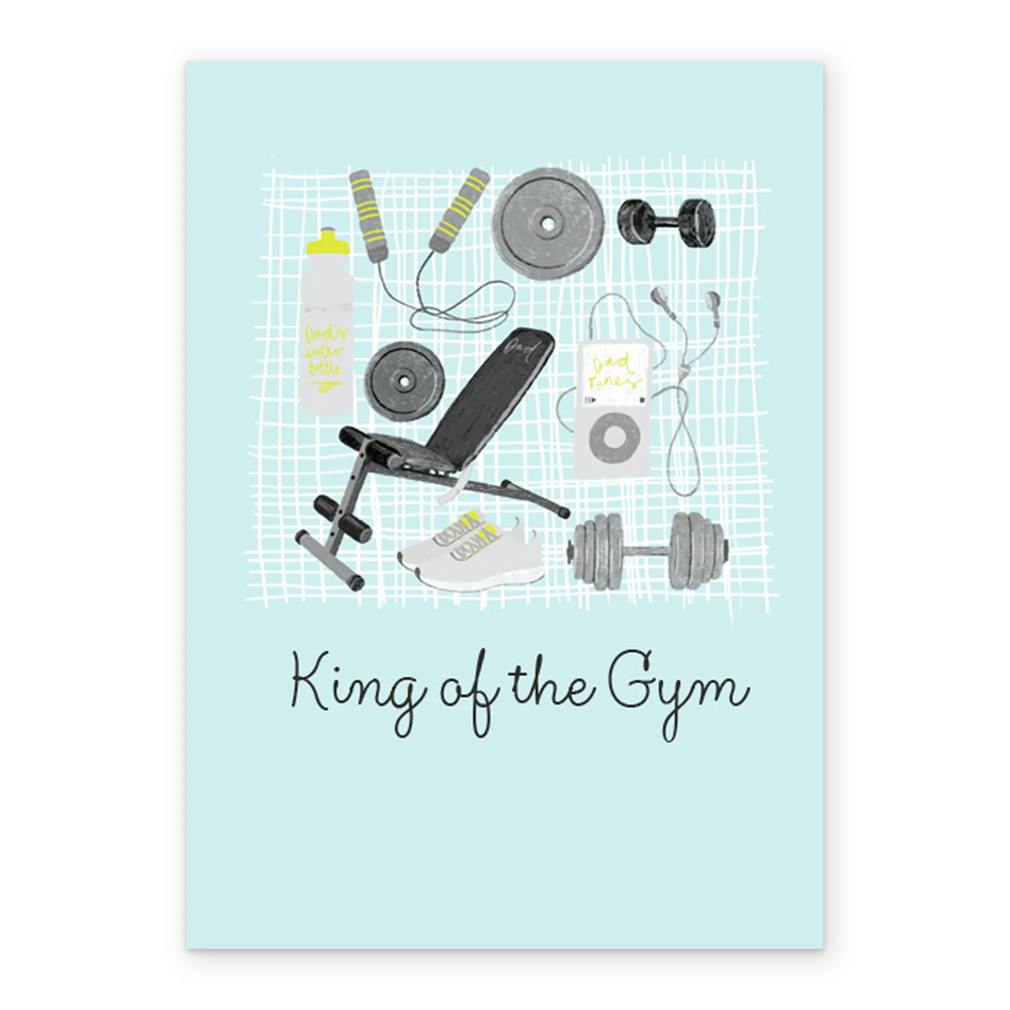 Personalised Editable King Of The Gym Father's Day Card - Image 2