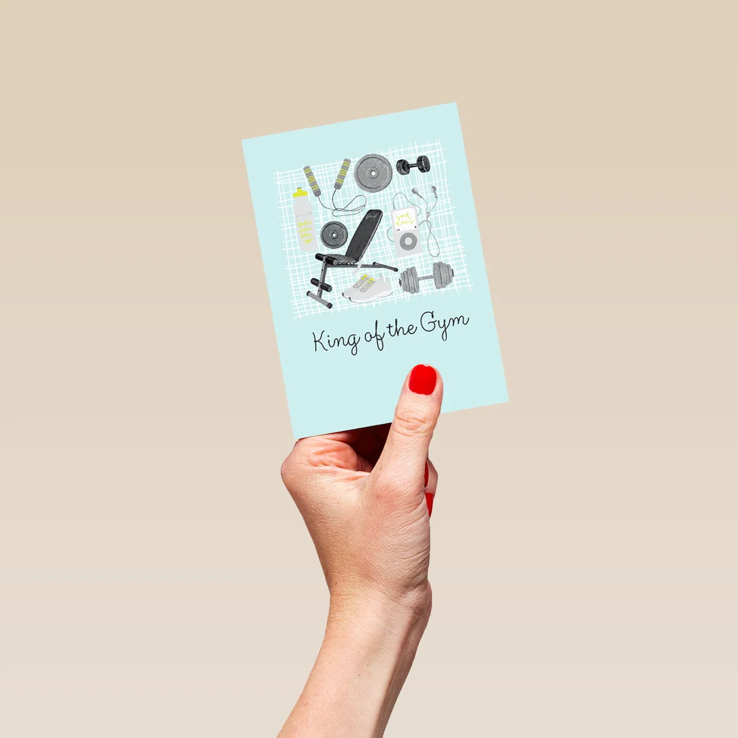 Personalised Editable King Of The Gym Father's Day Card - Image 4