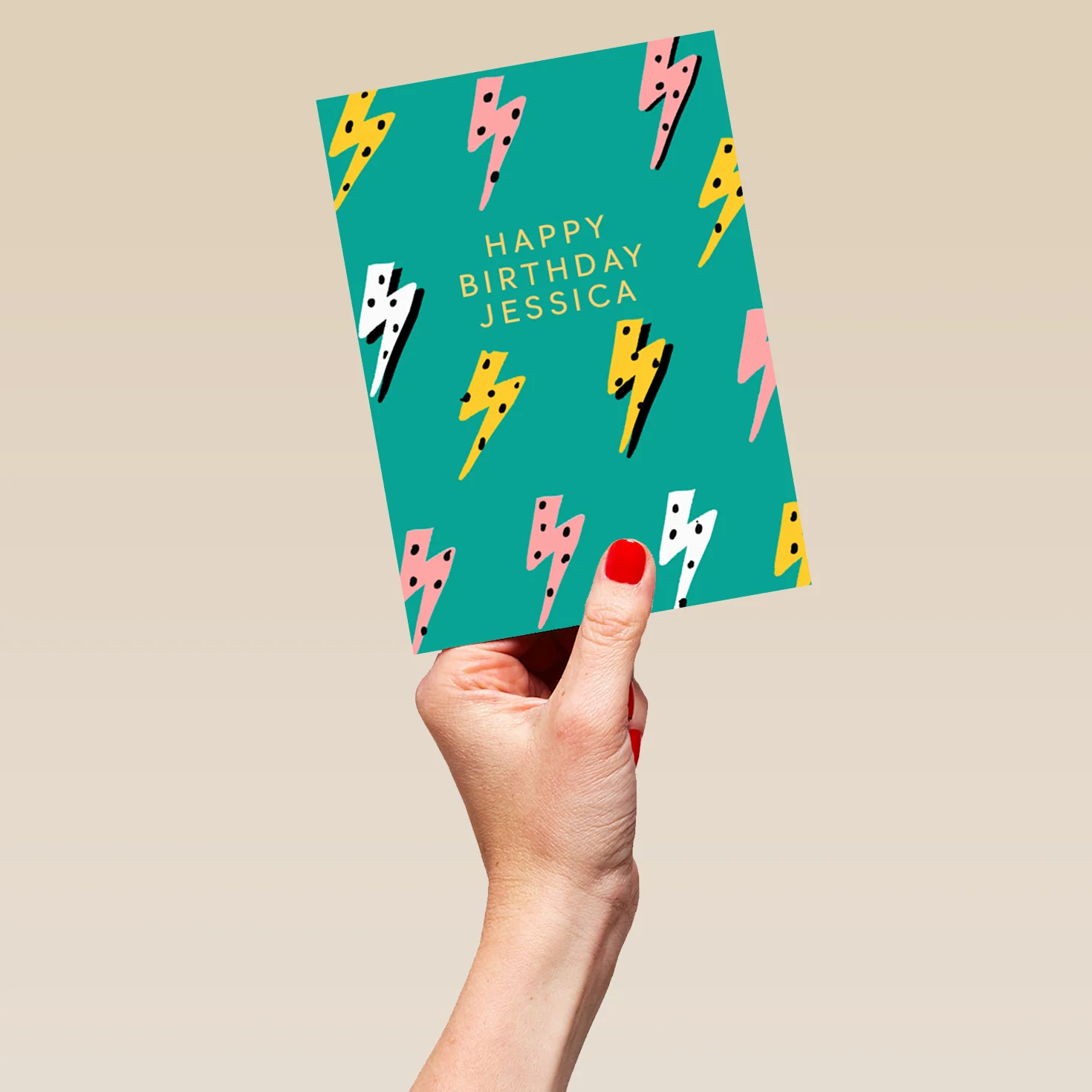 Personalised Editable Lightning Kids Birthday Card - Image 5