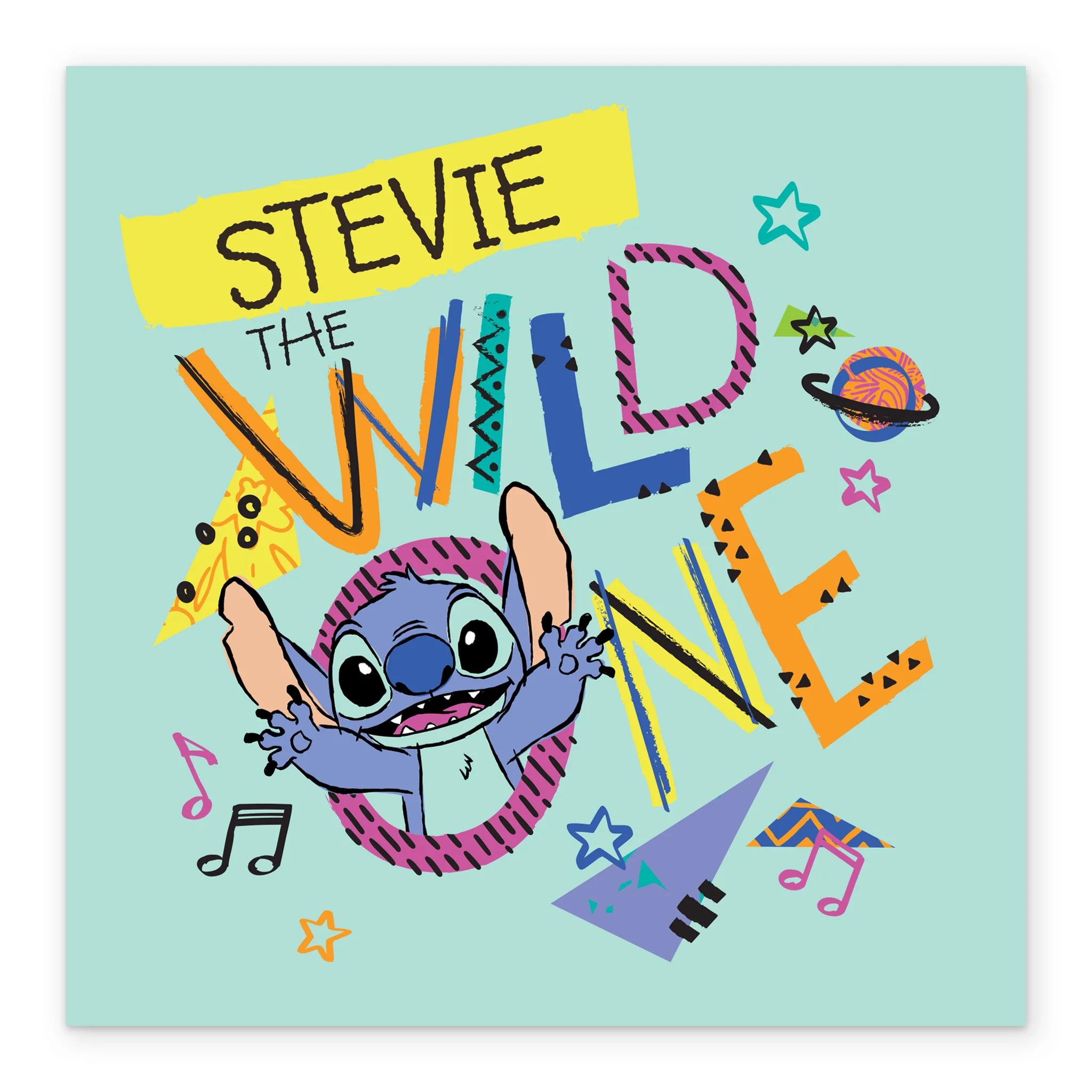 Personalised & Editable Lilo & Stitch Wild One Birthday Card - Image 2