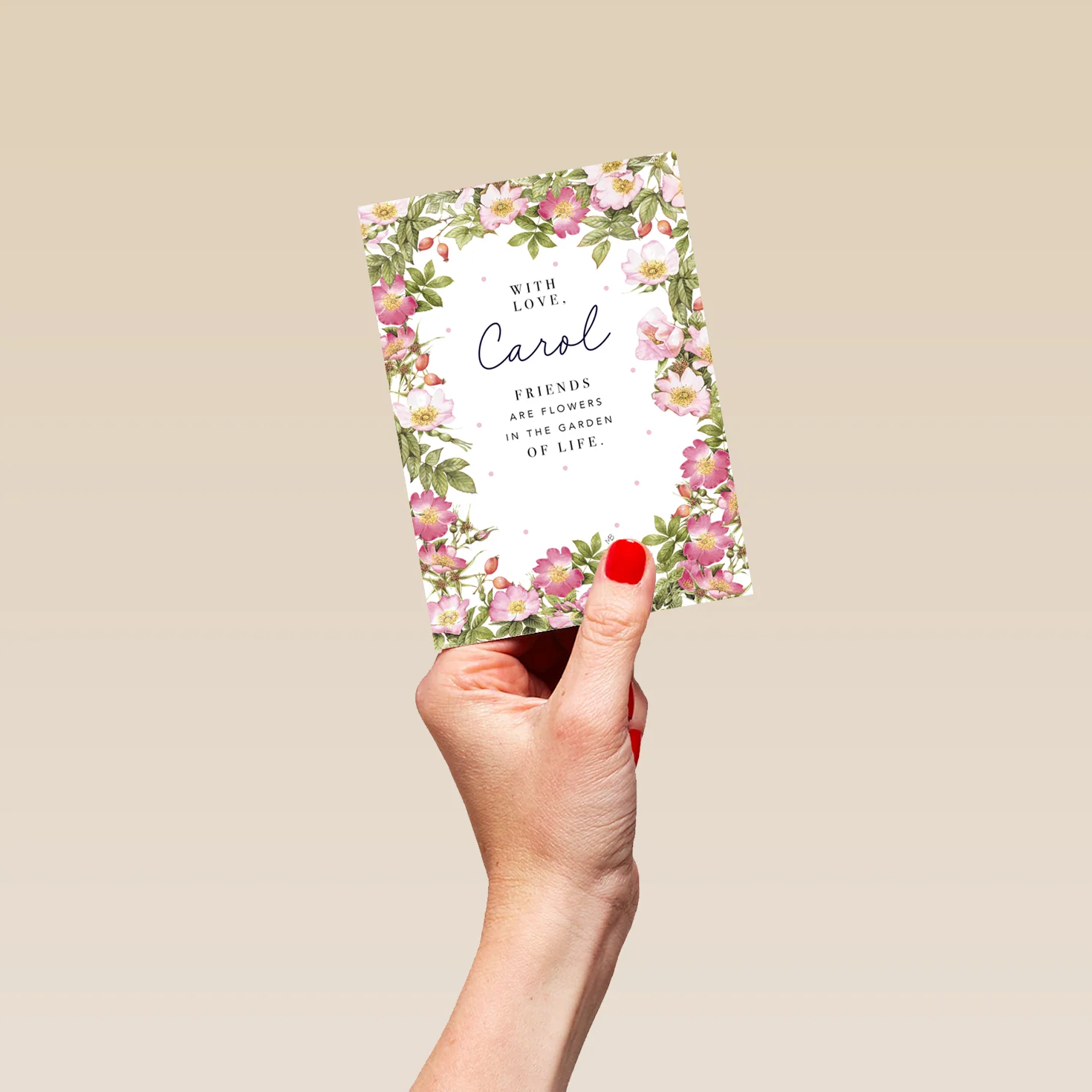 Personalised Editable Marjolein Bastin Any Occasion Card - Floral Artwork Design - Image 4