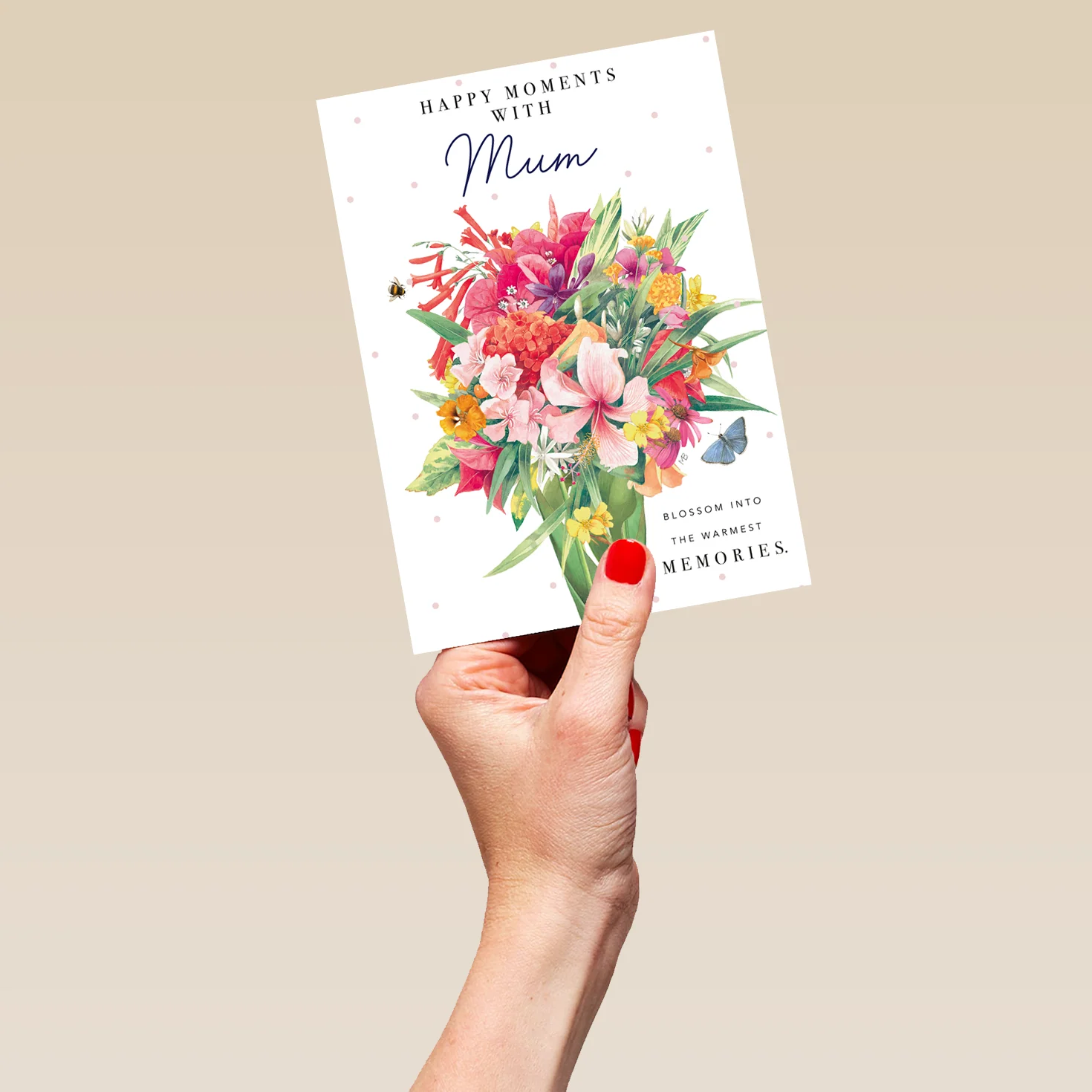 Personalised Editable Marjolein Bastin Any Occasion Card for Mum - Floral Artwork Design - Image 5