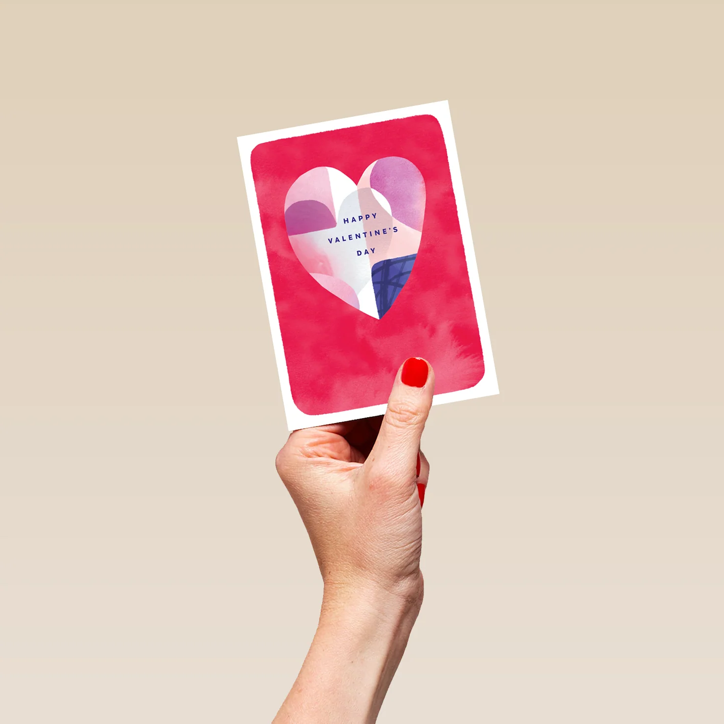 Personalised Editable Modern Heart Valentine's Day Card - Image 4