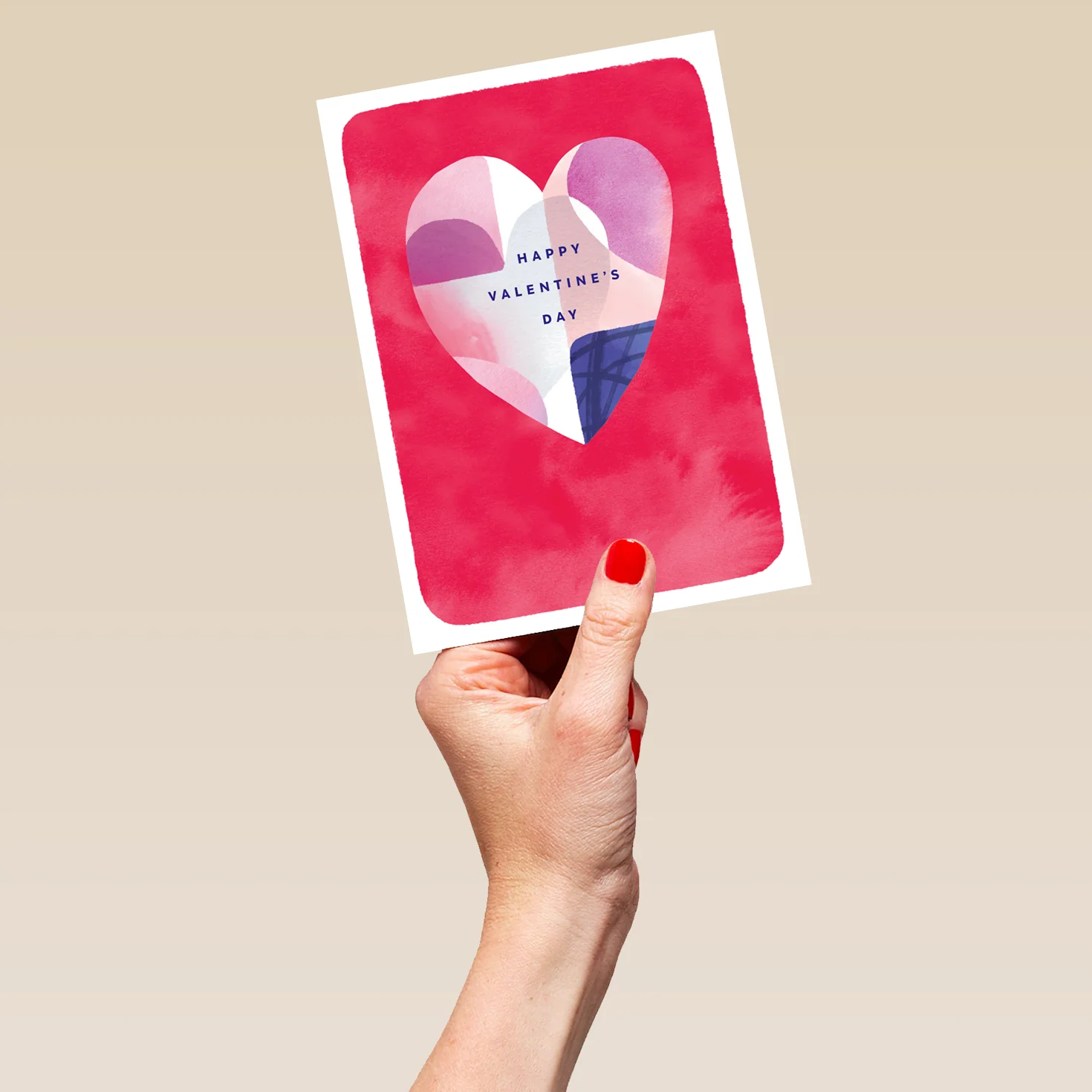 Personalised Editable Modern Heart Valentine's Day Card - Image 5