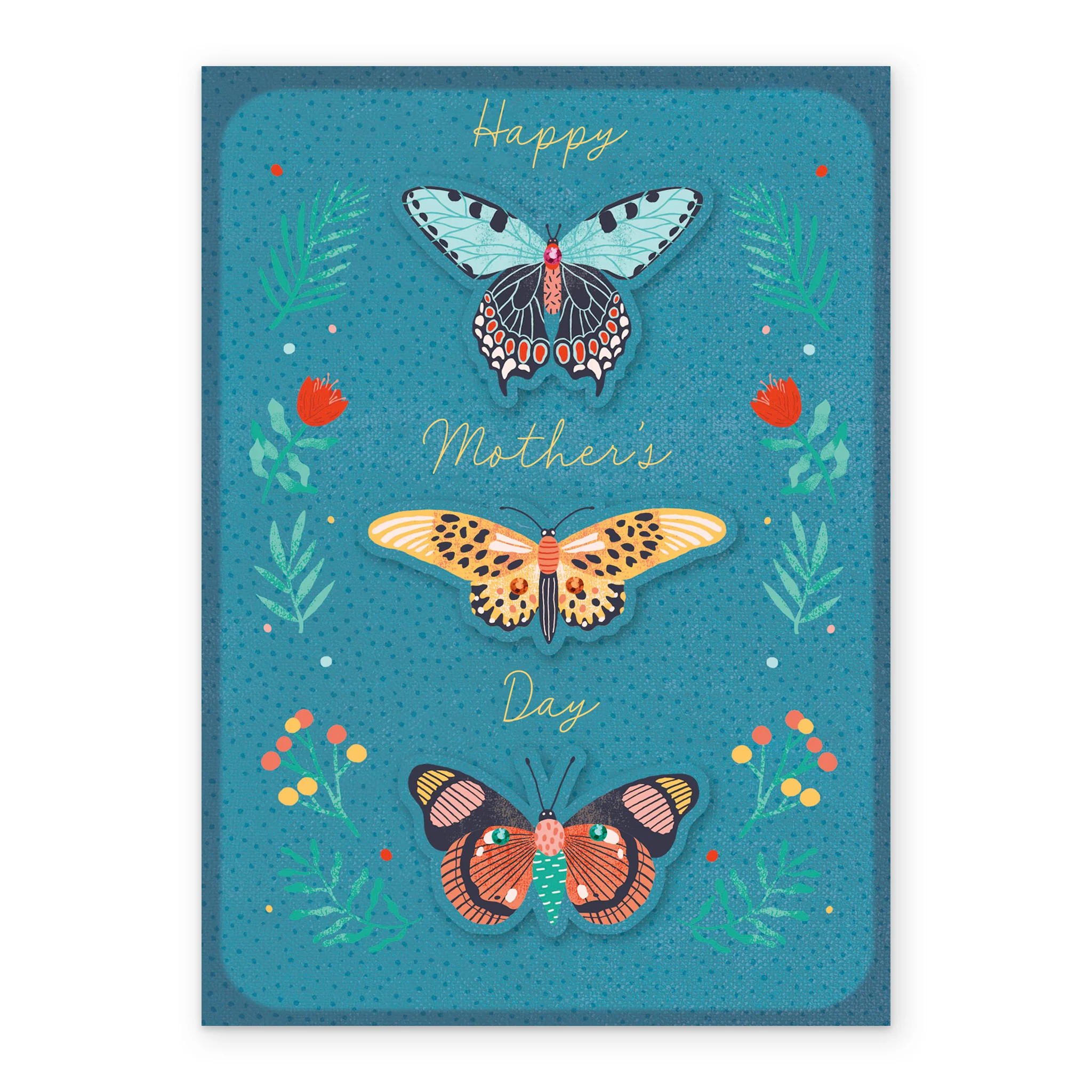 Personalised Editable Moths & Butterflies Mother's Day Card - Image 2