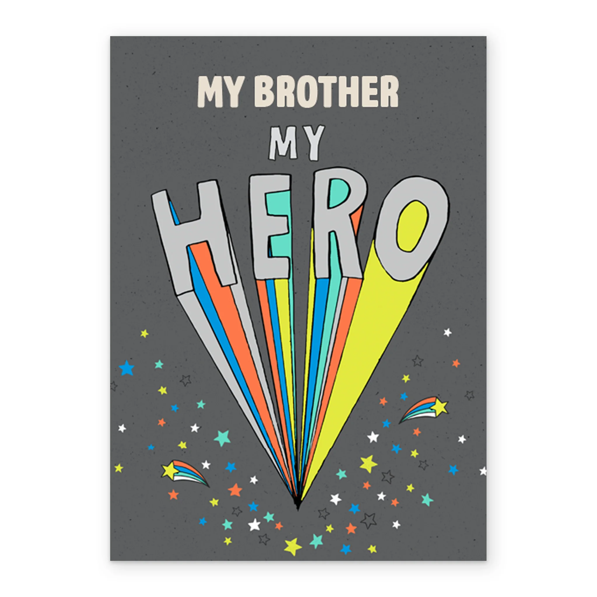 Personalised Editable My Hero Birthday Card For Brother - Image 2