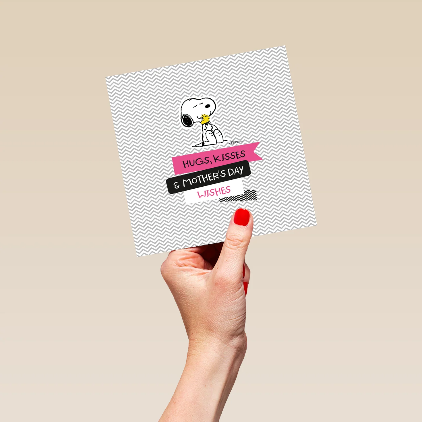 Personalised Editable PEANUTS™ SNOOPY & WOODSTOCK Mother's Day Card - Image 5