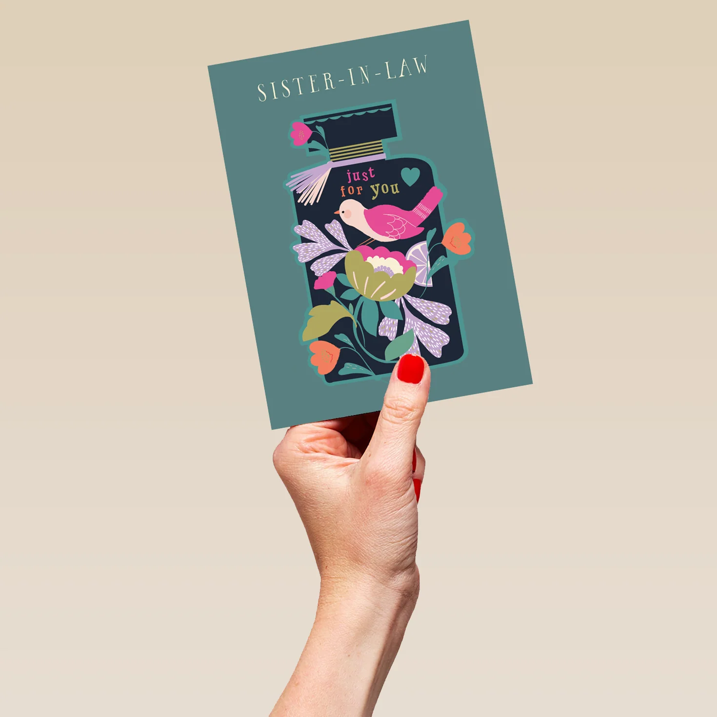 Personalised & Editable Perfume Sister in Law Greeting Card - Image 5