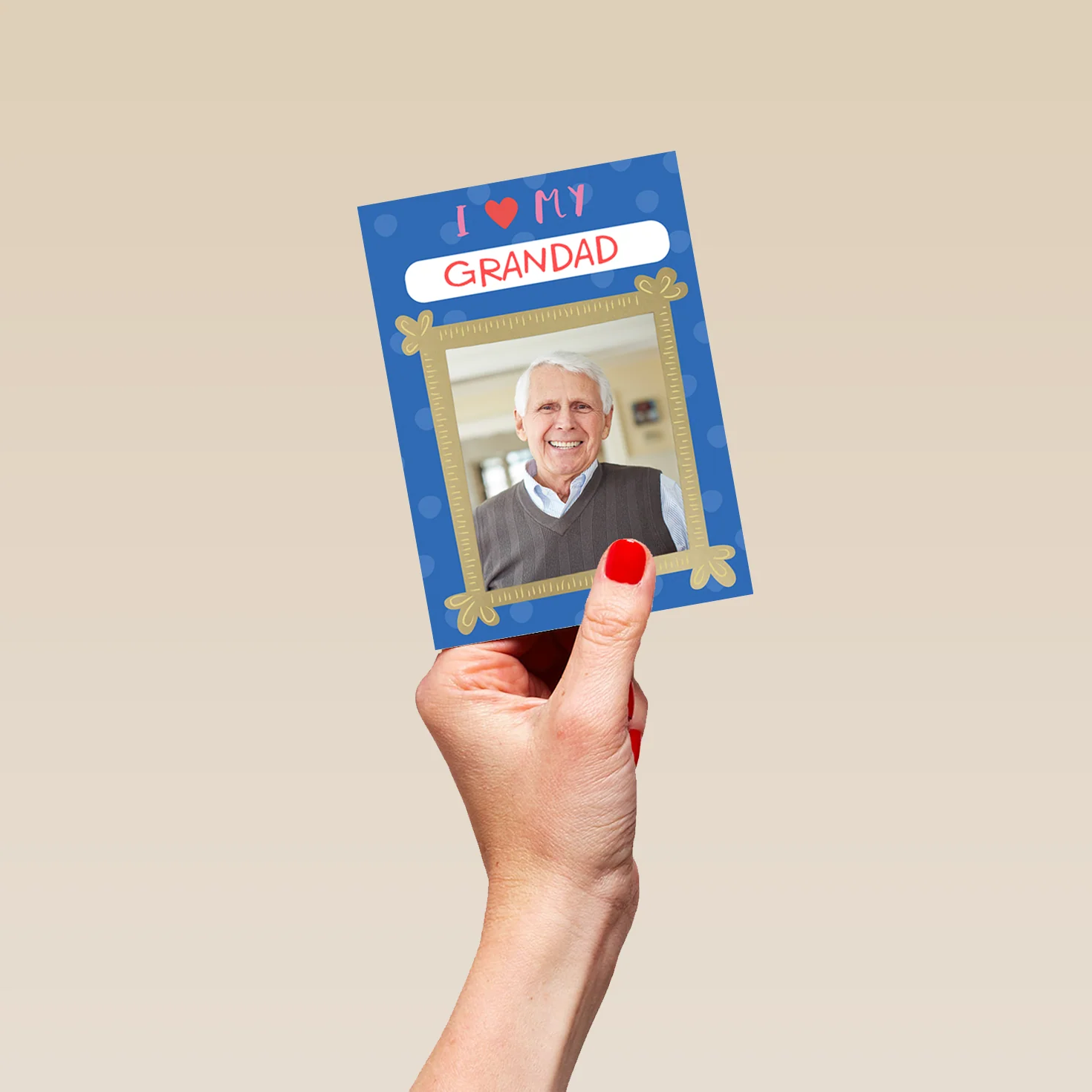 Personalised Editable Photo Father's Day Card For Grandad - Image 4