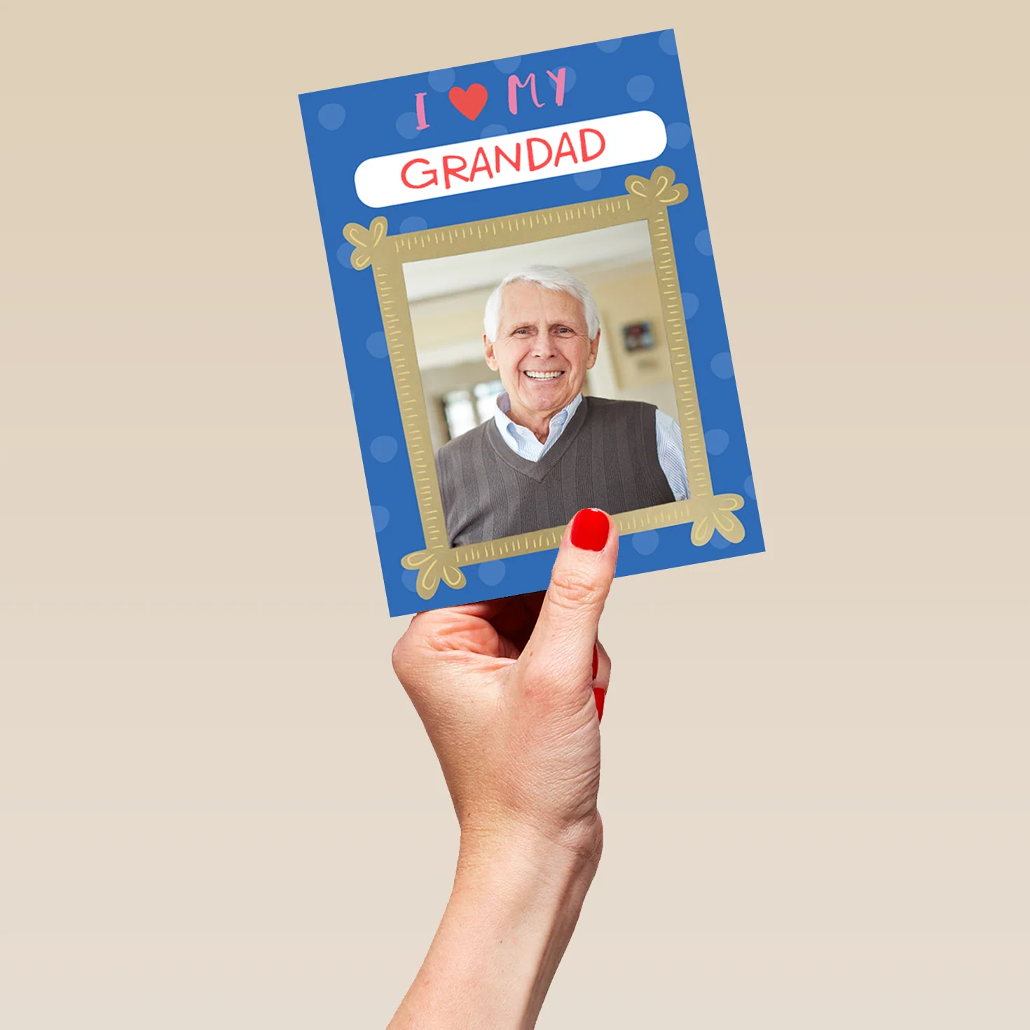 Personalised Editable Photo Father's Day Card For Grandad - Image 5
