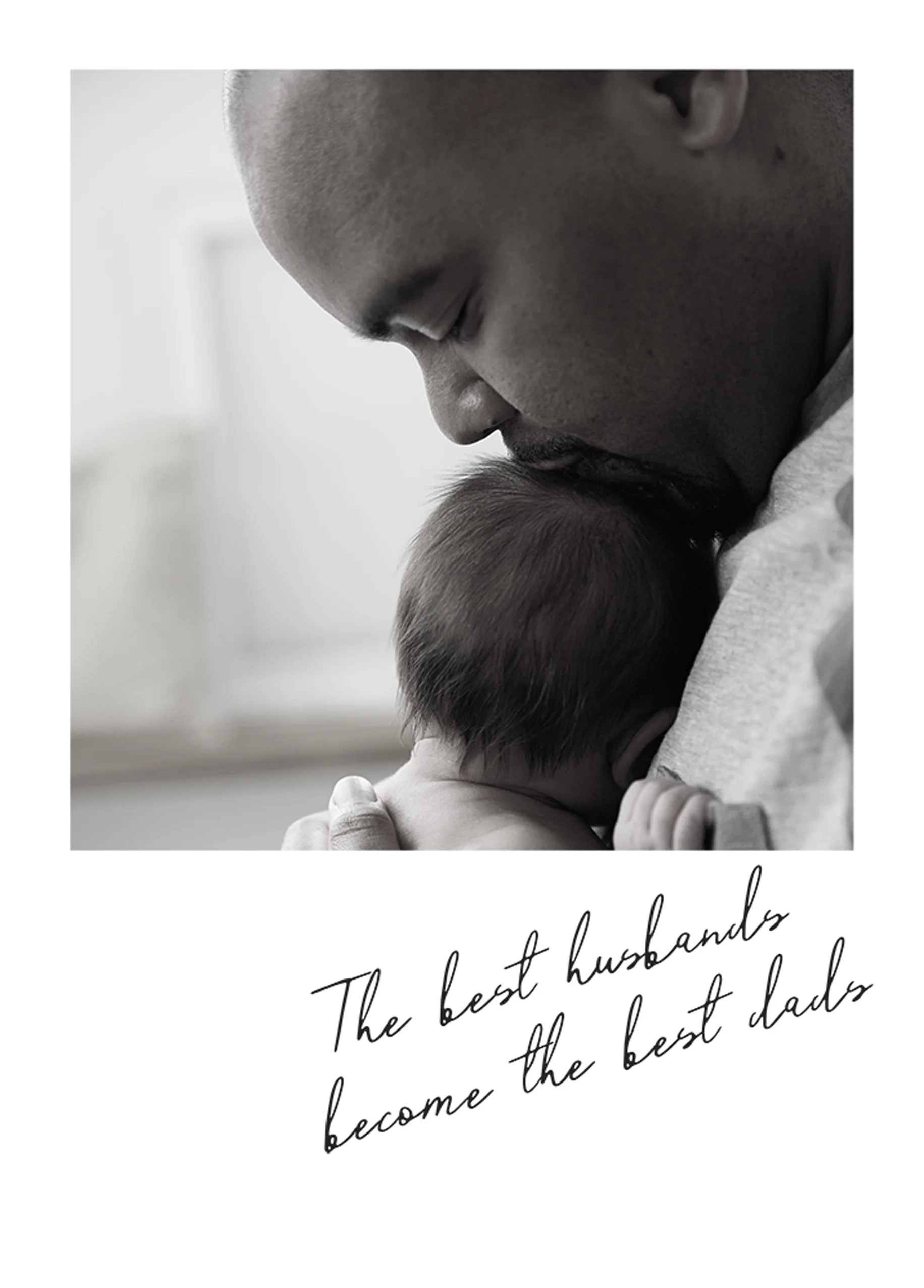 Personalised Editable Photo Frame Father's Day Card For Husband