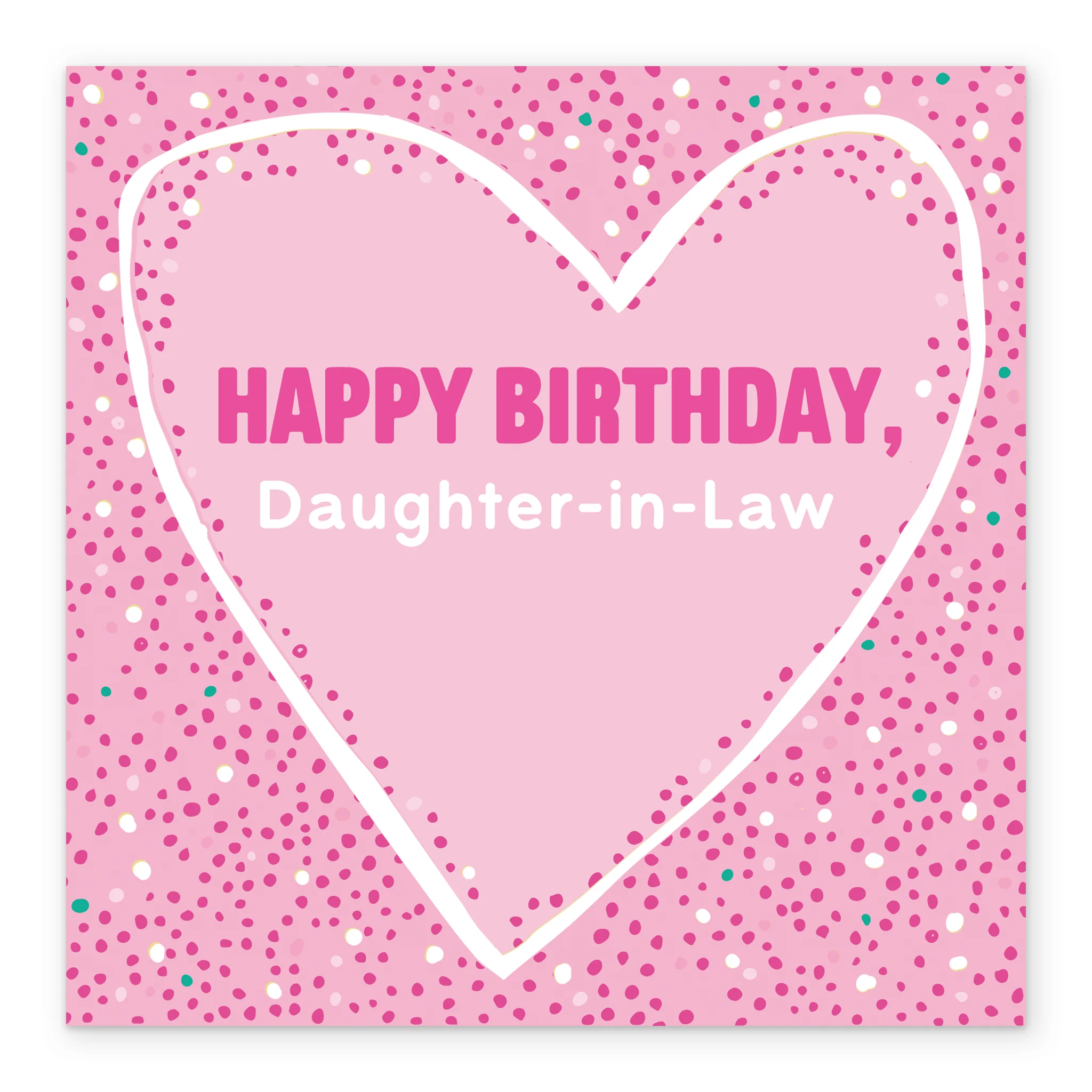 Personalised & Editable Pink Daughter in Law Birthday Card - Image 2